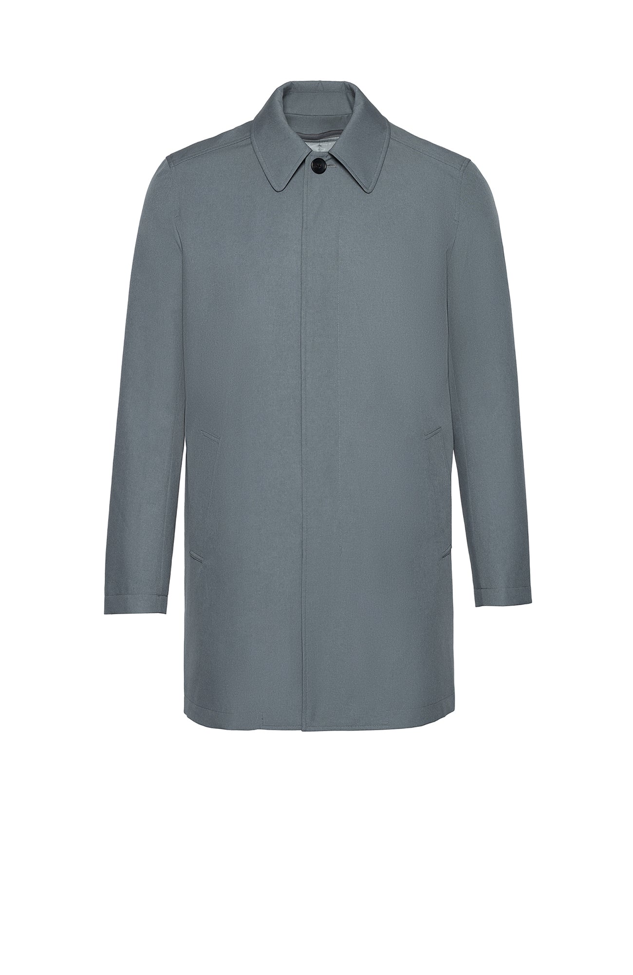 MCCORD GREY RAINCOAT WITH PRIMALOFT LINING 35 inch length