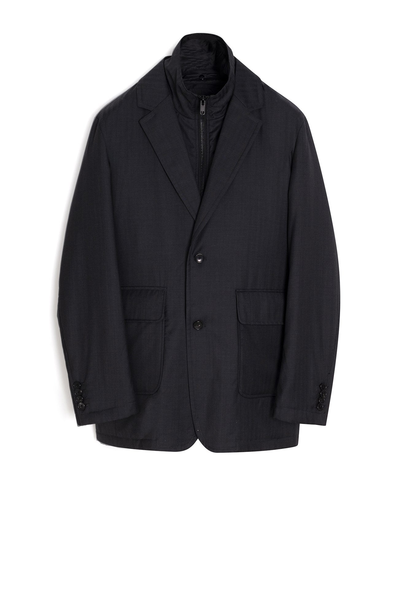 Bond Charcoal Herringbone Wool Jacket - MENS - Cardinal of Canada - CA - Bond Charcoal Herringbone Wool Jacket
