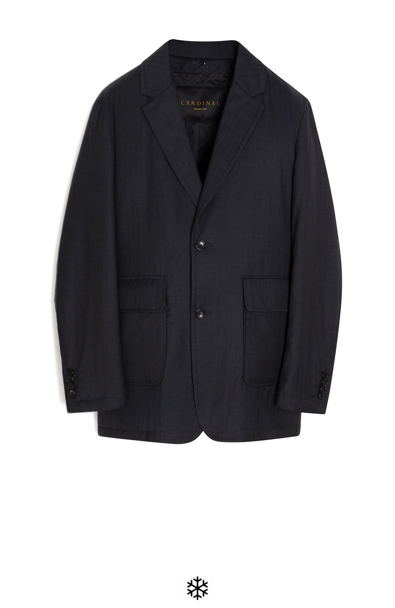 Bond Charcoal Herringbone Wool Jacket - MENS - Cardinal of Canada - CA - Bond Charcoal Herringbone Wool Jacket