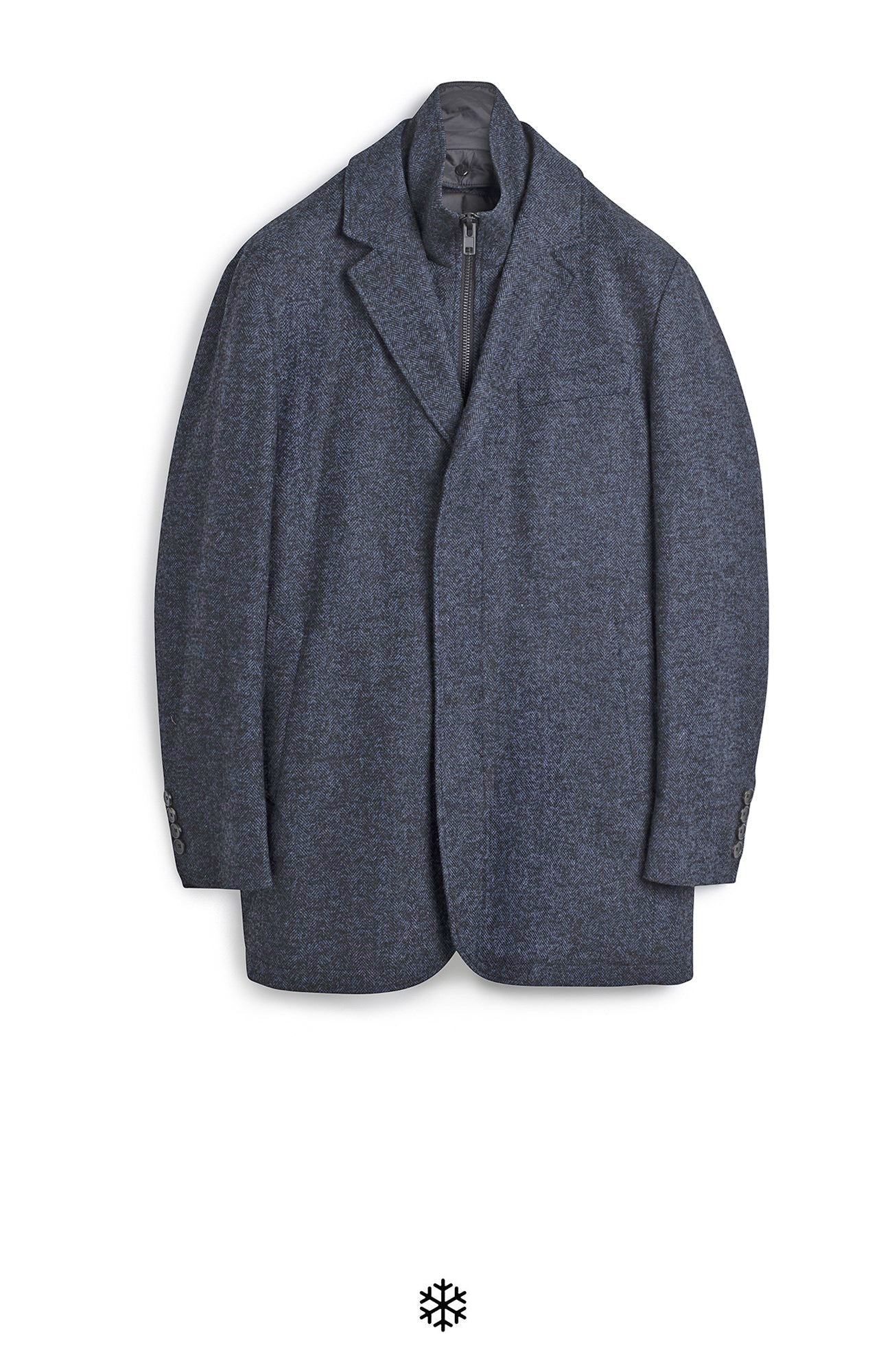 BOWIE NAVY HERRINGONE JACKET - MENS - Cardinal of Canada - CA - BOWIE NAVY HERRINGONE JACKET