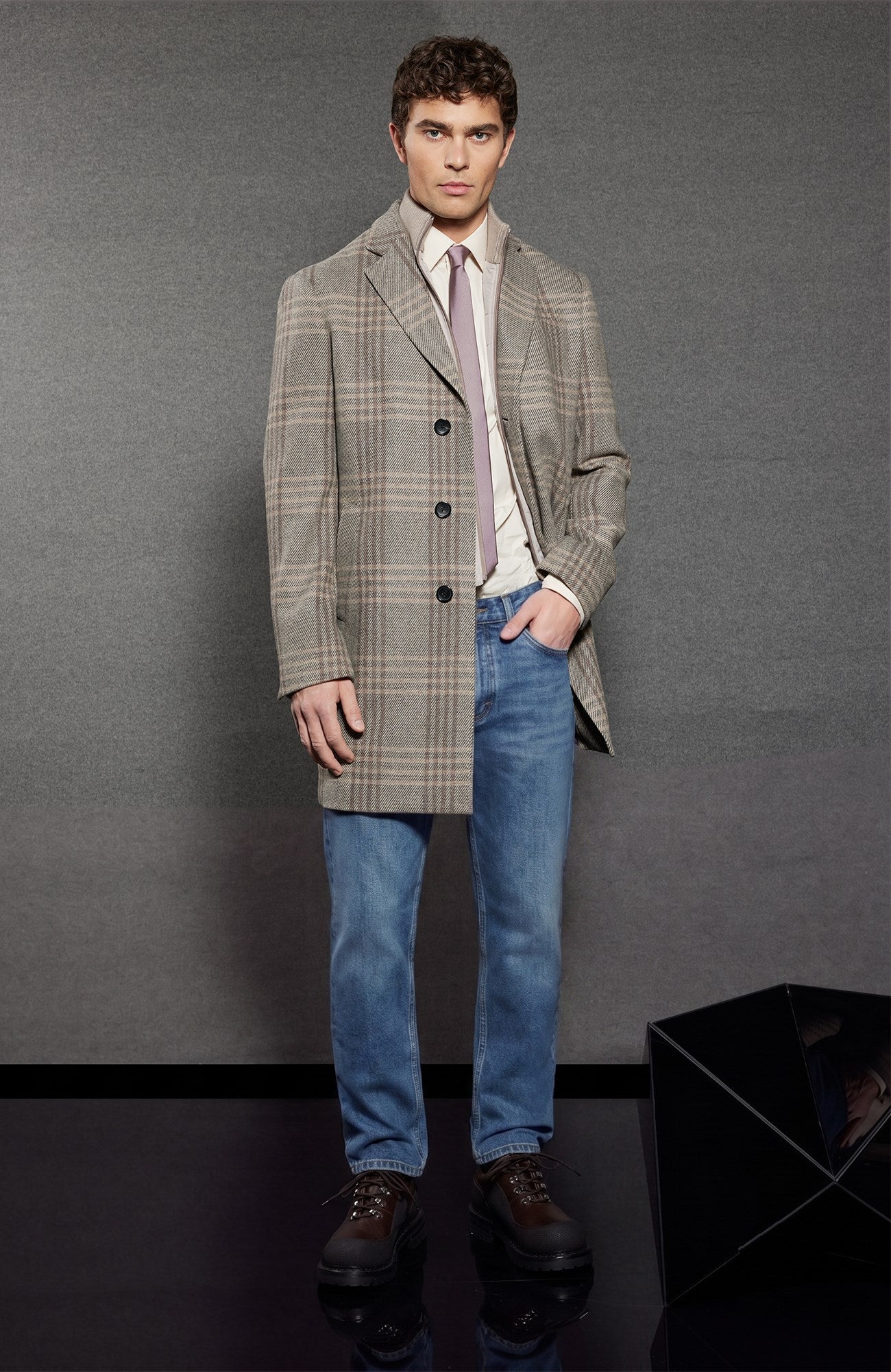 Limited Edition: LeClaire Plaid Wool & Cashmere Topcoat