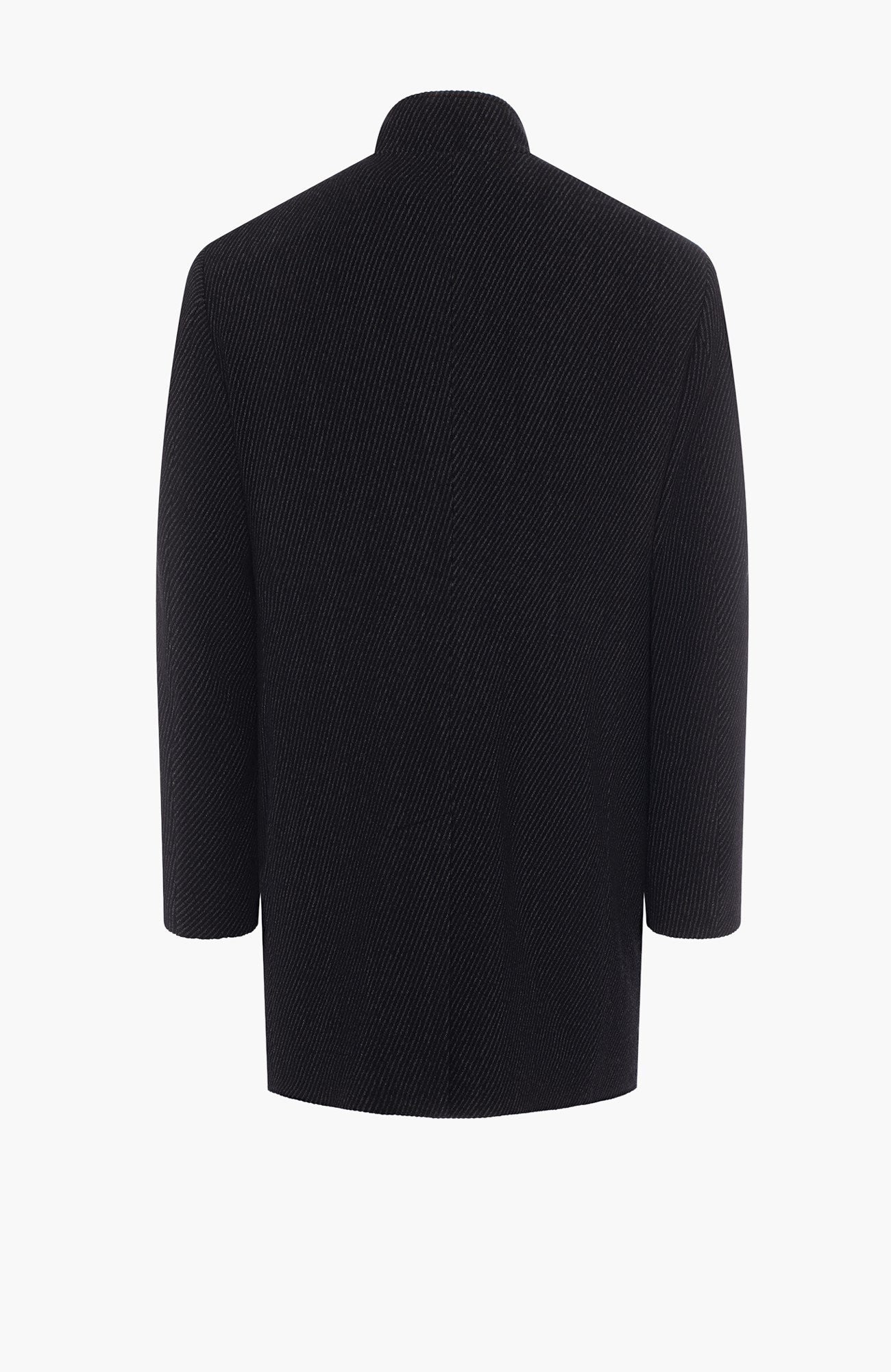 Limited Edition: Sean Black Wool & Cashmere City Coat