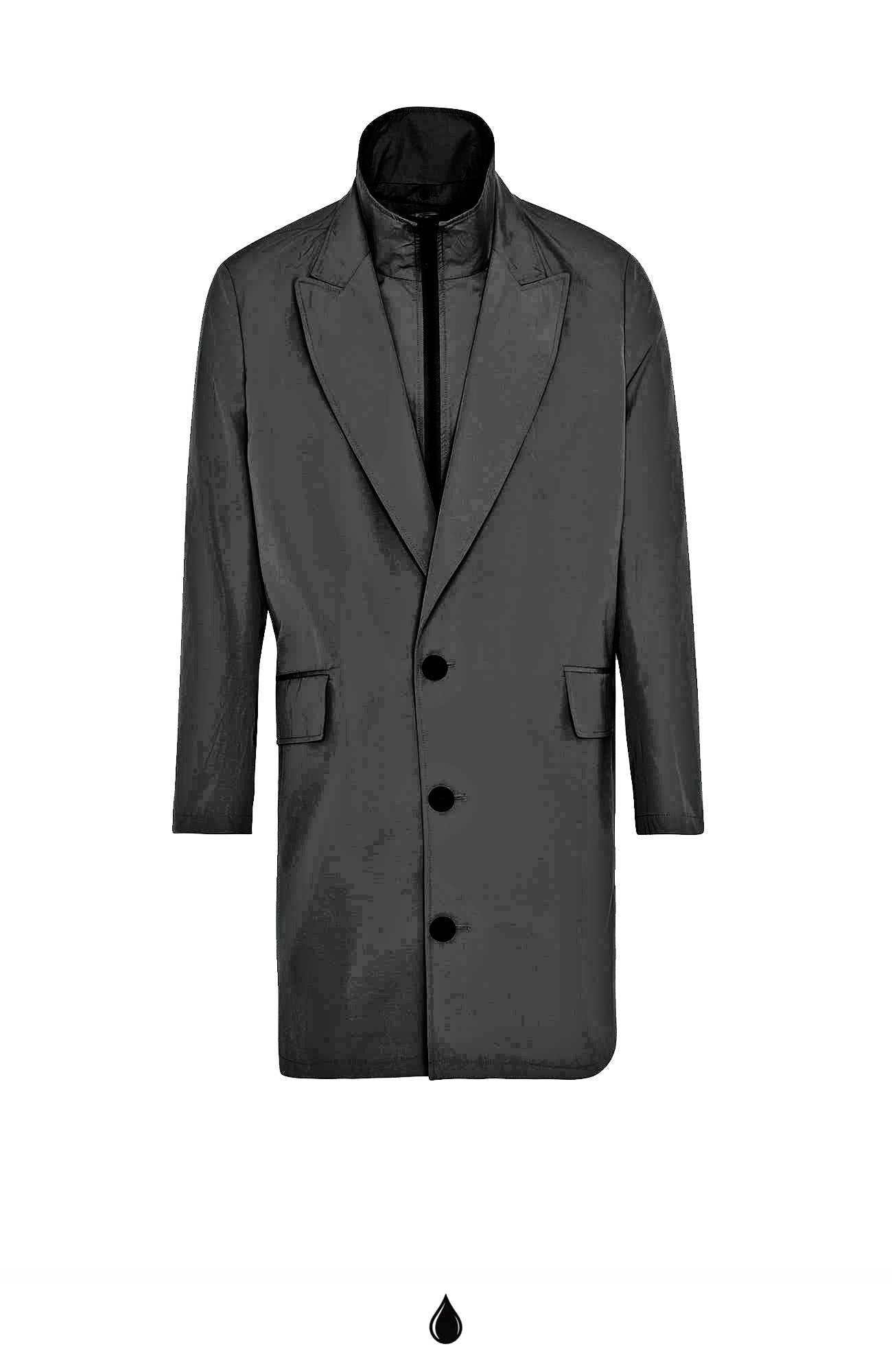 FOX BLACK WATER RESISTANT TOPCOAT - MENS - Cardinal of Canada - CA - FOX BLACK WATER RESISTANT TOPCOAT