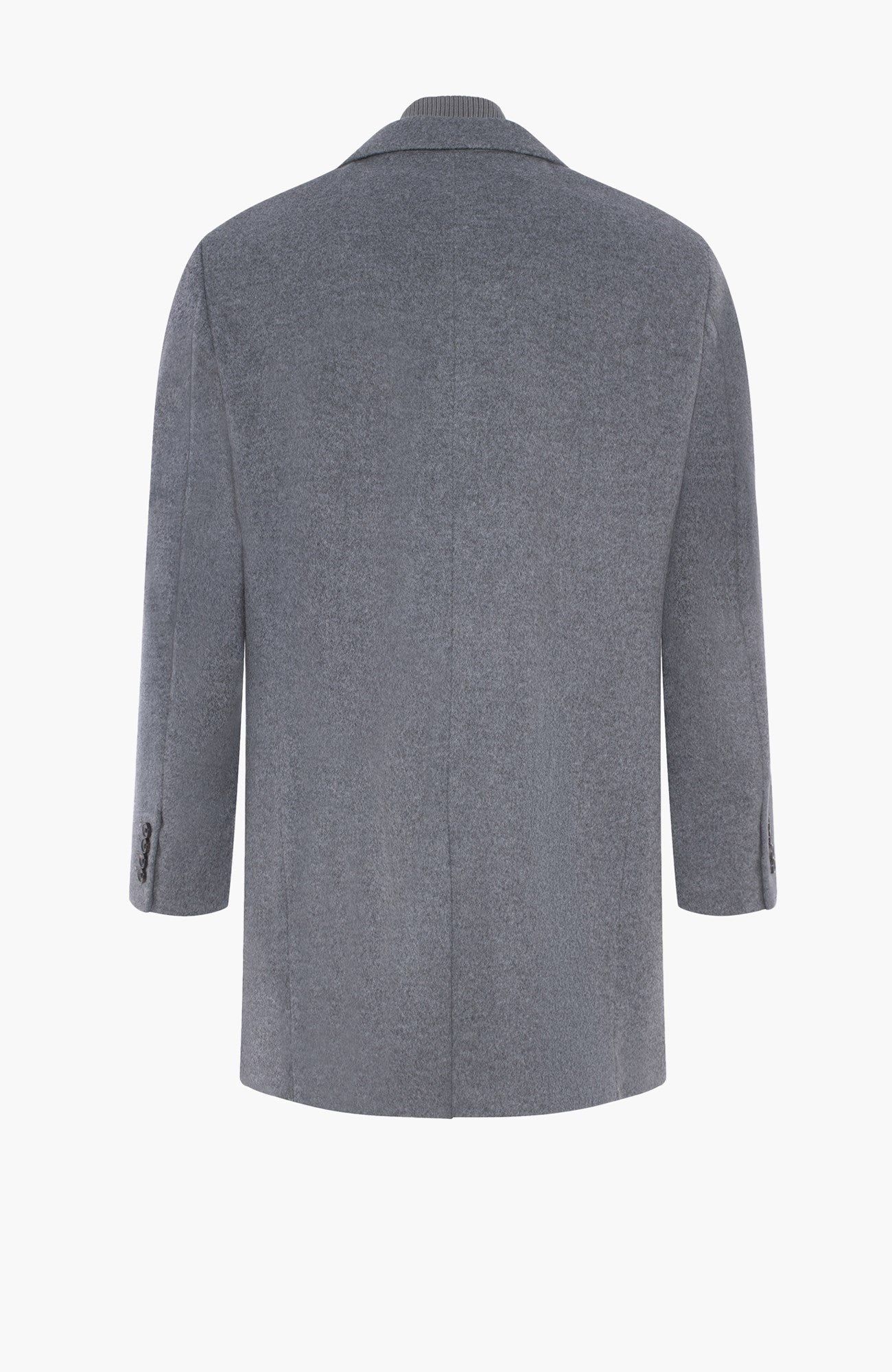 LeClaire Light Grey Wool & Cashmere Topcoat - MENS - Cardinal of Canada-CA - LeClaire Light Grey Wool & Cashmere Topcoat