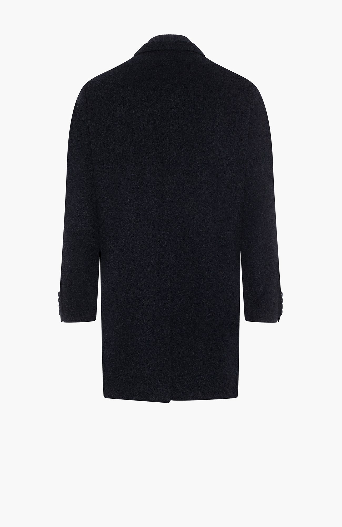 LeClaire Navy Melange Wool & Cashmere Topcoat - MENS - Cardinal of Canada-CA - LeClaire Navy Melange Wool & Cashmere Topcoat