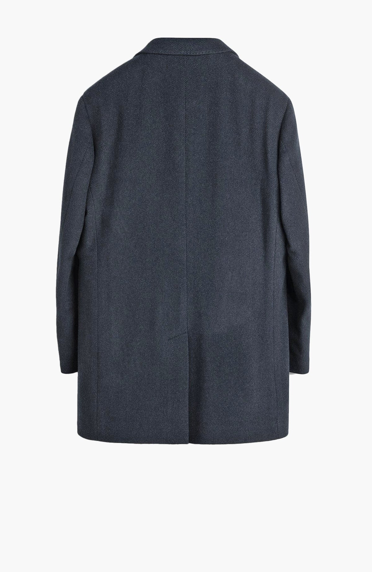 Leclaire Wool & Cashmere Charcoal Twill Car Coat - MENS - Cardinal of Canada-CA - Leclaire Wool & Cashmere Charcoal Twill Car Coat