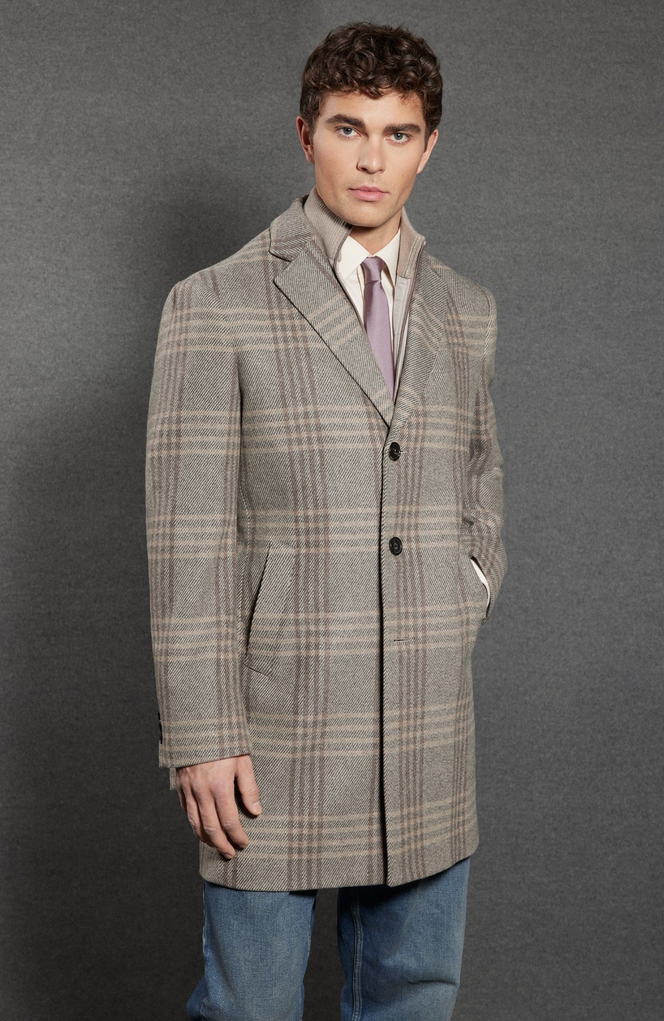 Limited Edition: LeClaire Plaid Wool & Cashmere Topcoat - MENS - Cardinal of Canada-CA - Limited Edition: LeClaire Plaid Wool & Cashmere Topcoat