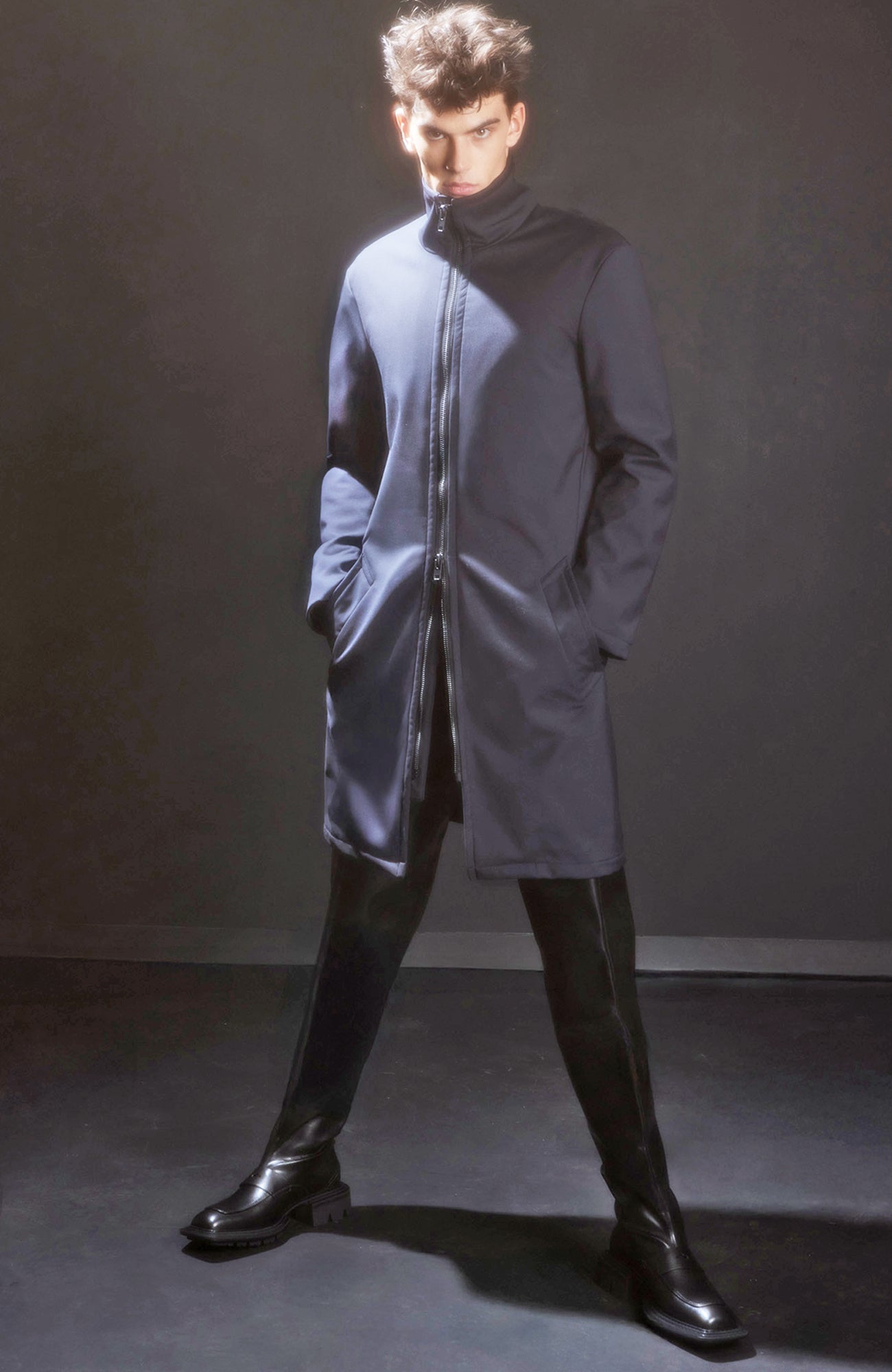 Limited Edition: Vader Navy Water repellent wool topcoat - MENS - Cardinal of Canada - CA - Limited Edition: Vader Navy Water repellent wool topcoat