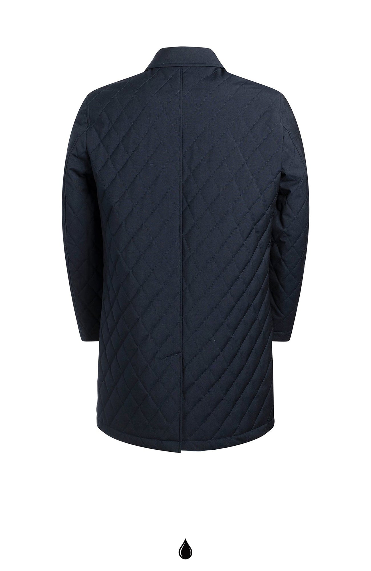 Mansfield navy wool car coat 36 inch length