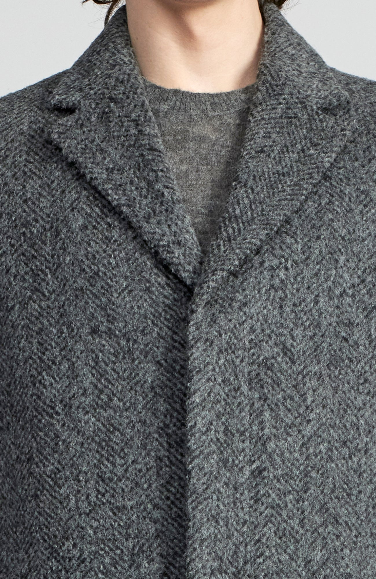 Mercer Charcoal Wool Topcoat - MENS - Cardinal of Canada-CA - Mercer Charcoal Wool Topcoat