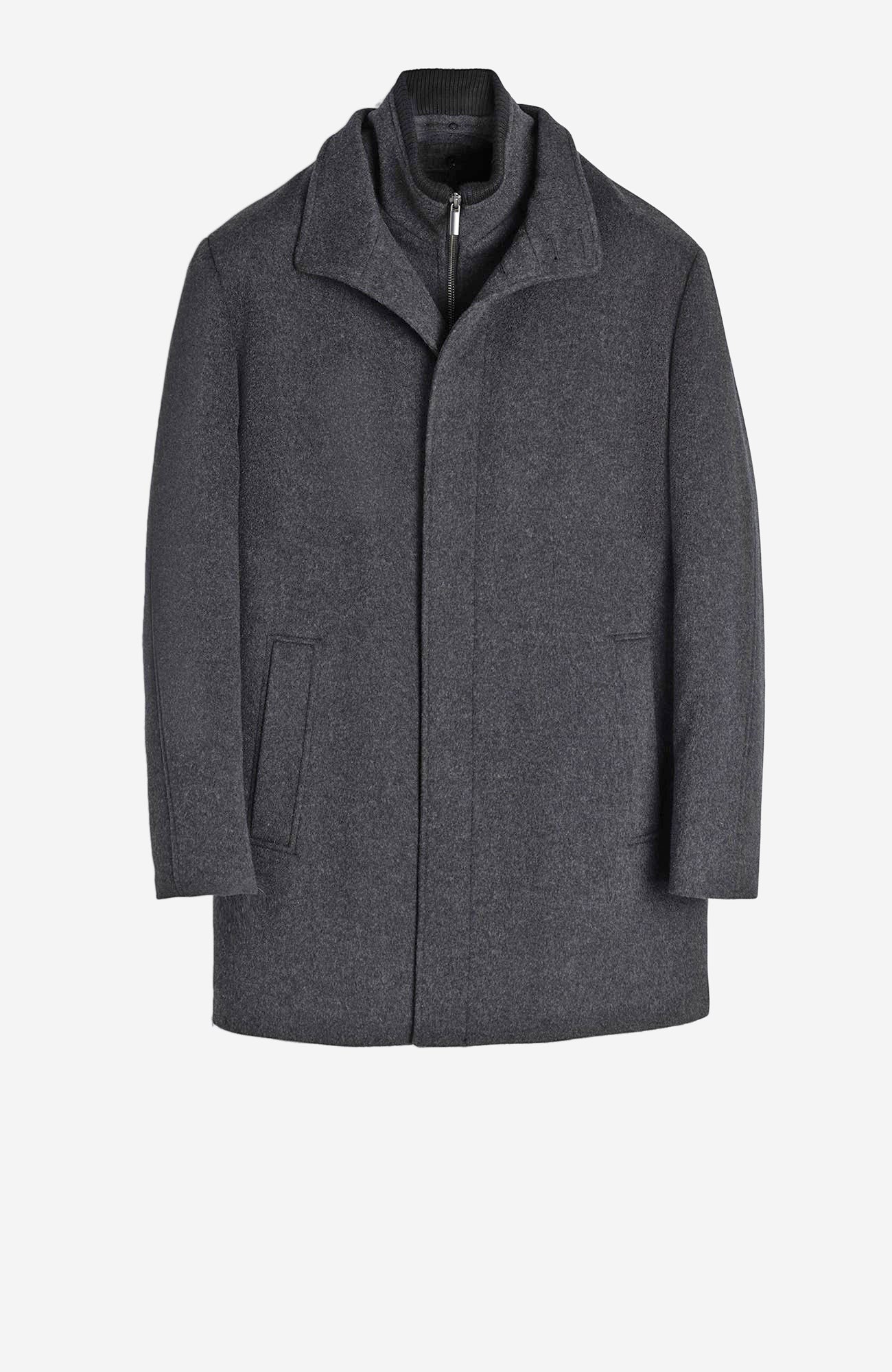 Mont - Royal Charcoal Wool & Cashmere Car Coat - Cardinal of Canada - CA - Mont - Royal Charcoal Wool & Cashmere Car Coat