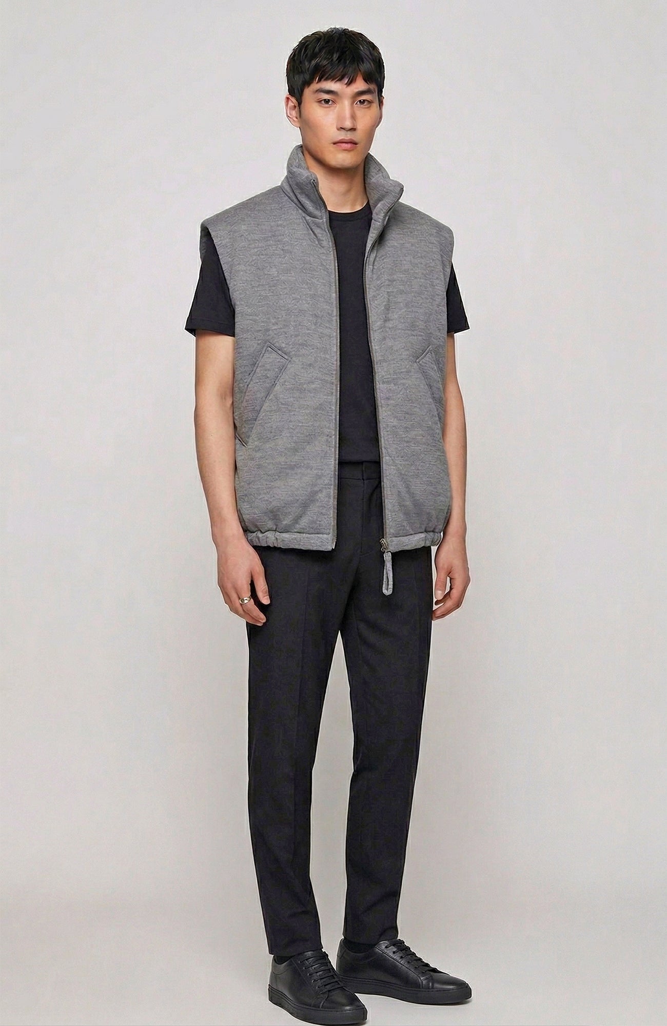ROY GREY MELANGE VEST - Cardinal of Canada - CA - ROY GREY MELANGE VEST