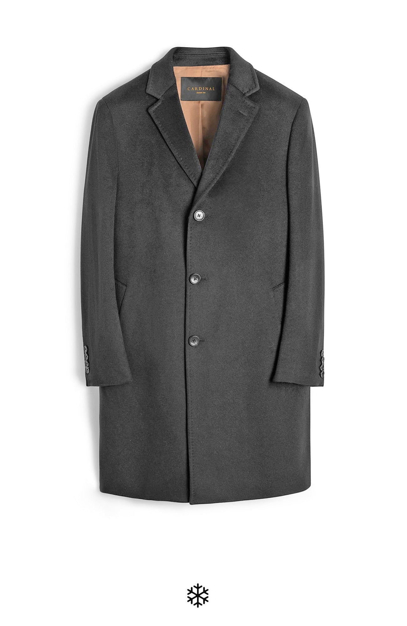 St - Pierre Charcoal Cashmere Topcoat - Dress - Cardinal of Canada - CA - St - Pierre Charcoal Cashmere Topcoat