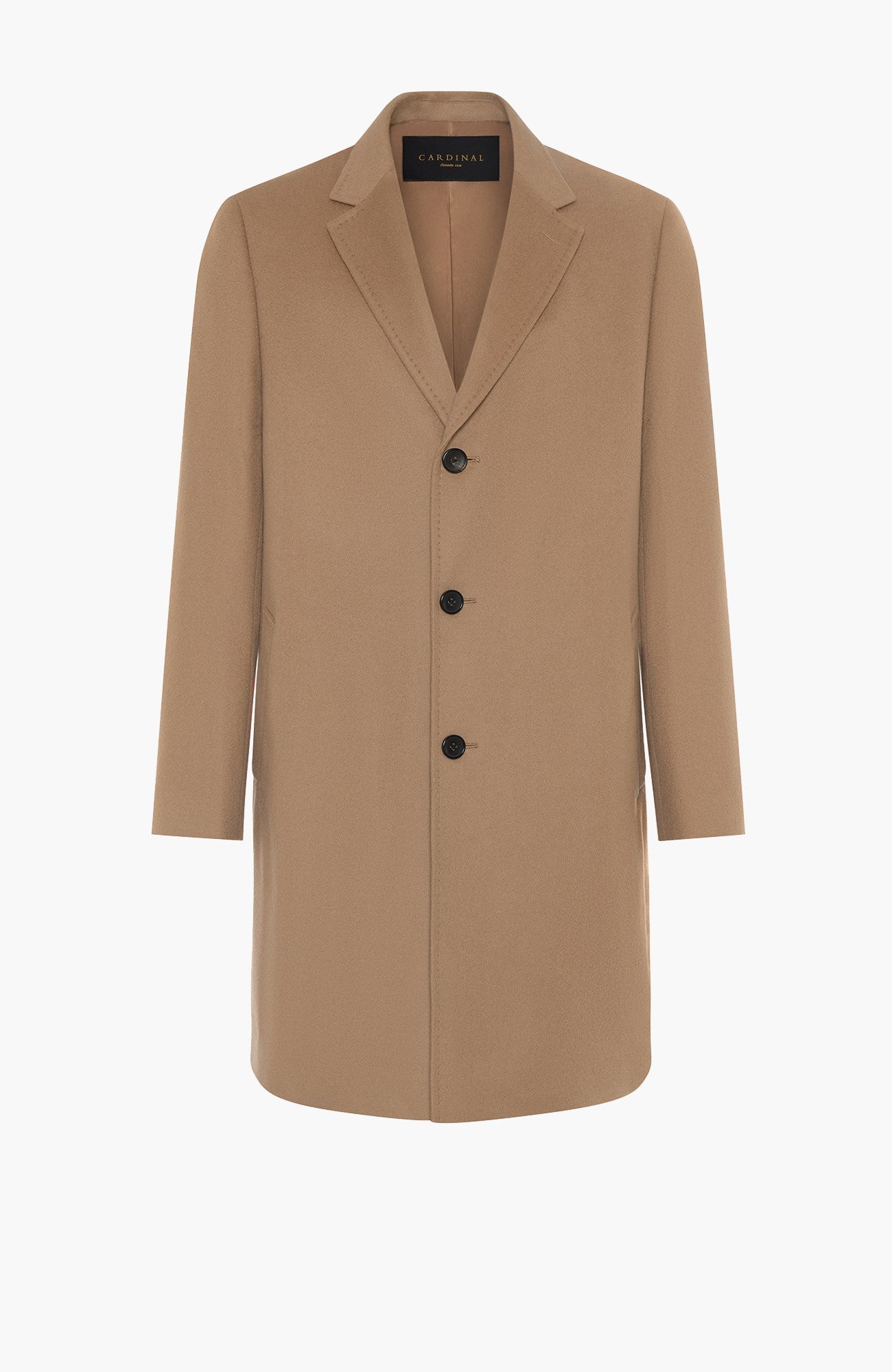 St. Pierre Lightweight Cashmere Topcoat in Camel - MENS - Cardinal of Canada-CA - St. Pierre Lightweight Cashmere Topcoat in Camel