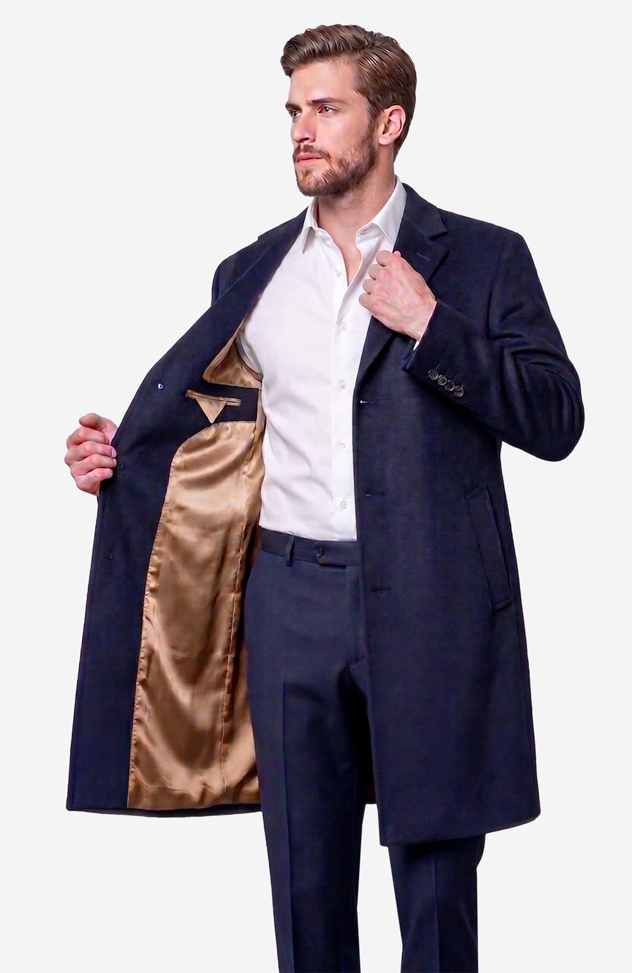 St - Pierre Navy Cashmere Topcoat - Dress - Cardinal of Canada - CA - St - Pierre Navy Cashmere Topcoat