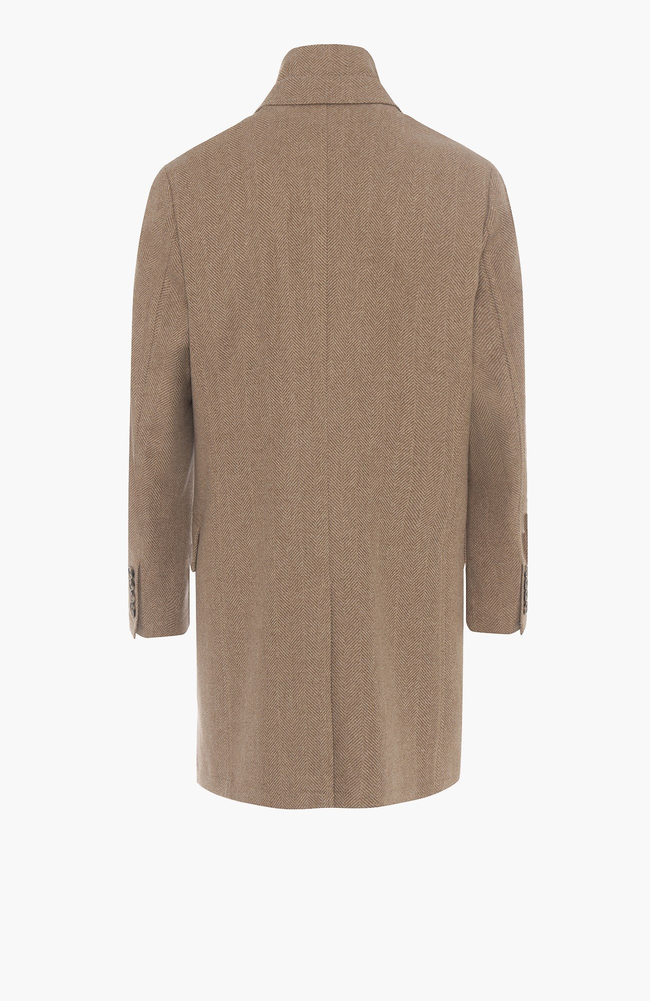 Steele Camel Heringbone Wool Topcoat - MENS - Cardinal of Canada-CA - Steele Camel Heringbone Wool Topcoat