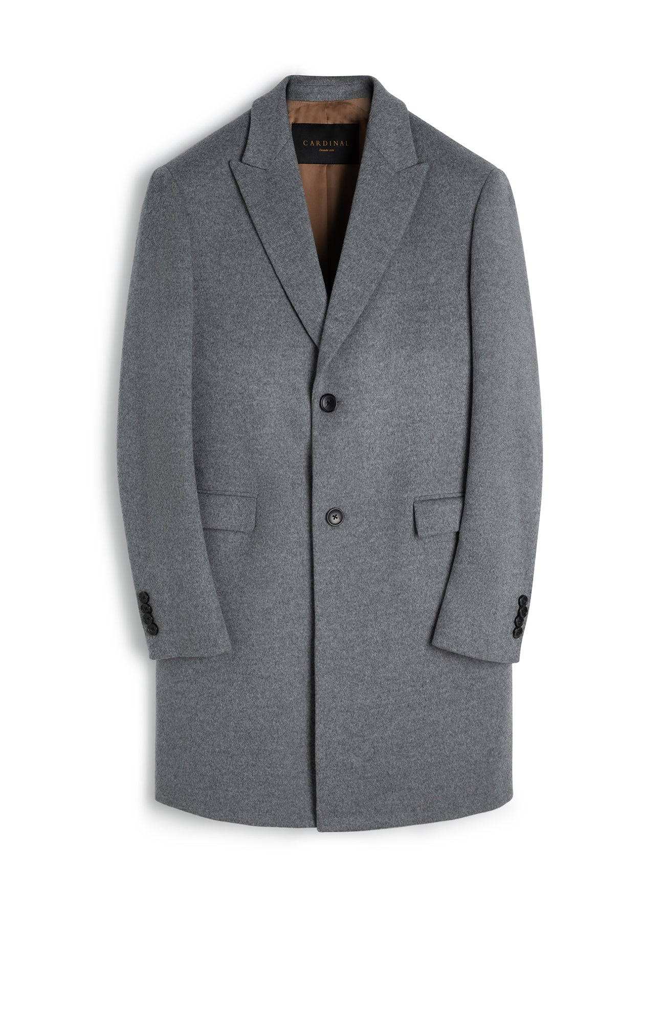 SUTTON LIGHT GRAY WOOL OVERCOAT - Cardinal of Canada-CA - sutton grey topcoat