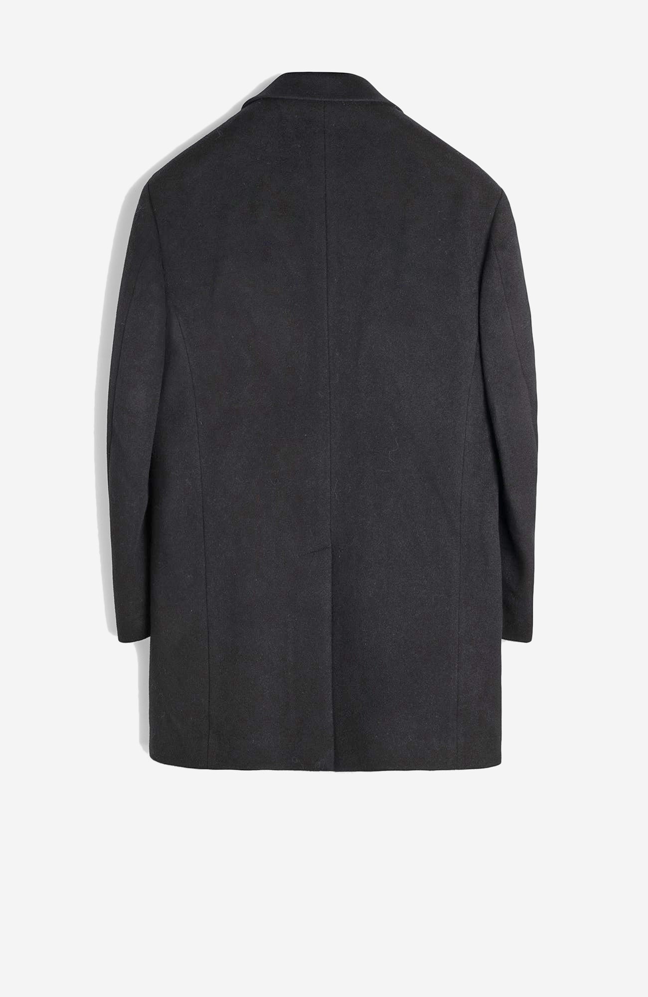 Trenton Black Wool & Cashmere Topcoat - Cardinal of Canada - CA - Trenton Black Wool & Cashmere Topcoat