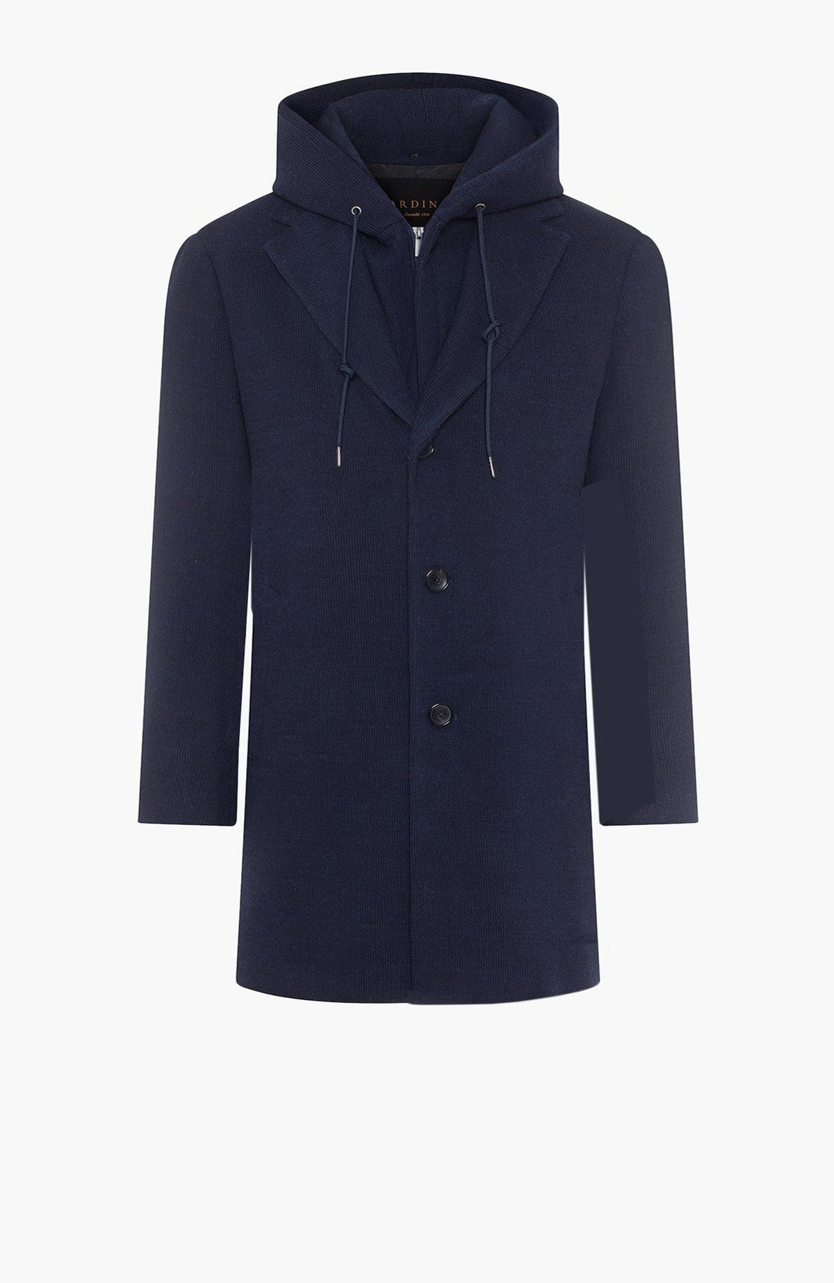 Tyson Navy Wool & Cashmere Topcoat - MENS - Cardinal of Canada-CA - Tyson Navy Wool & Cashmere Topcoat