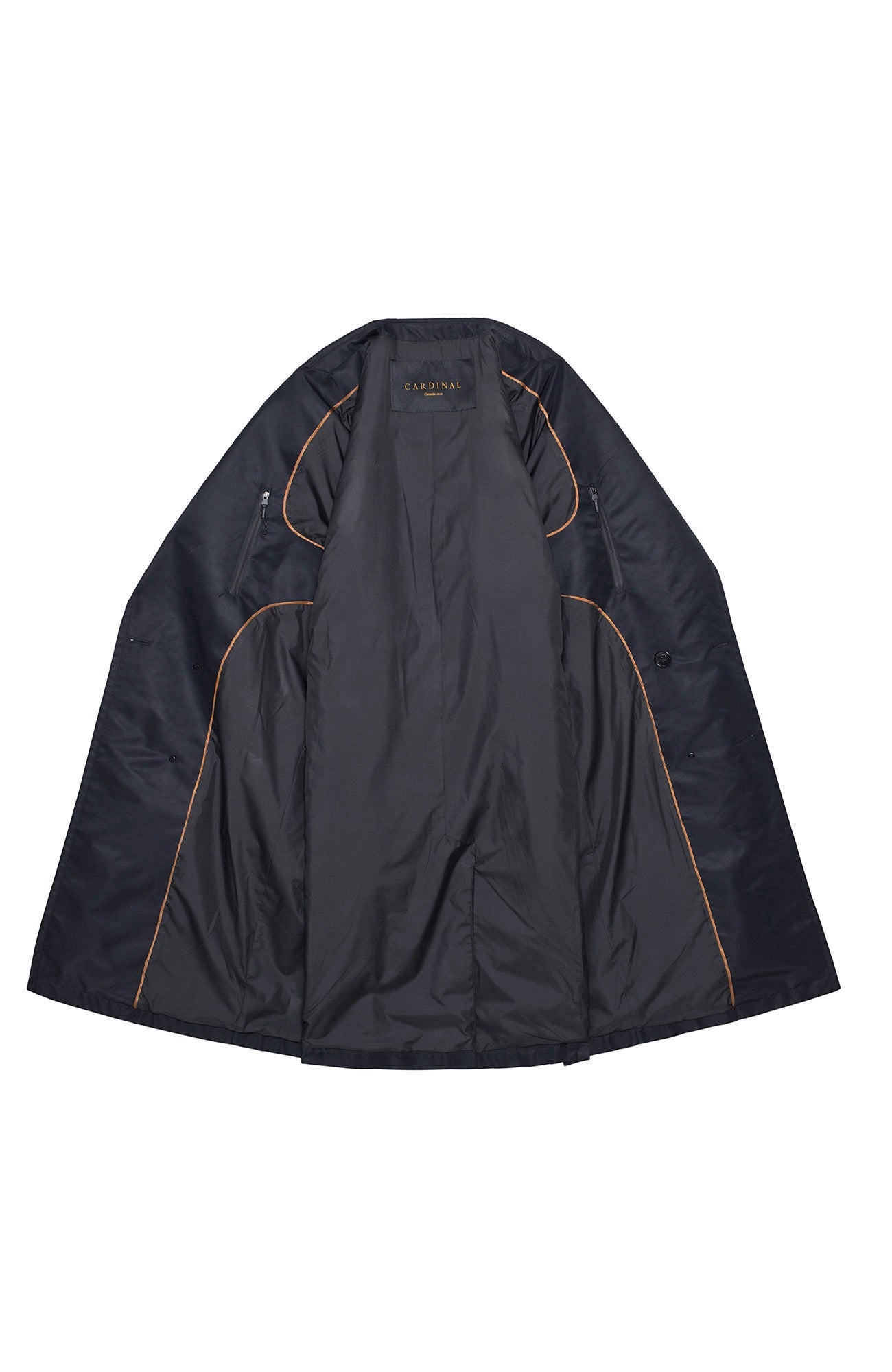 LEO BLACK DOUBLE BREAST RAINCOAT - MENS - Cardinal of Canada-CA - LEO BLACK DOUBLE BREAST RAINCOAT