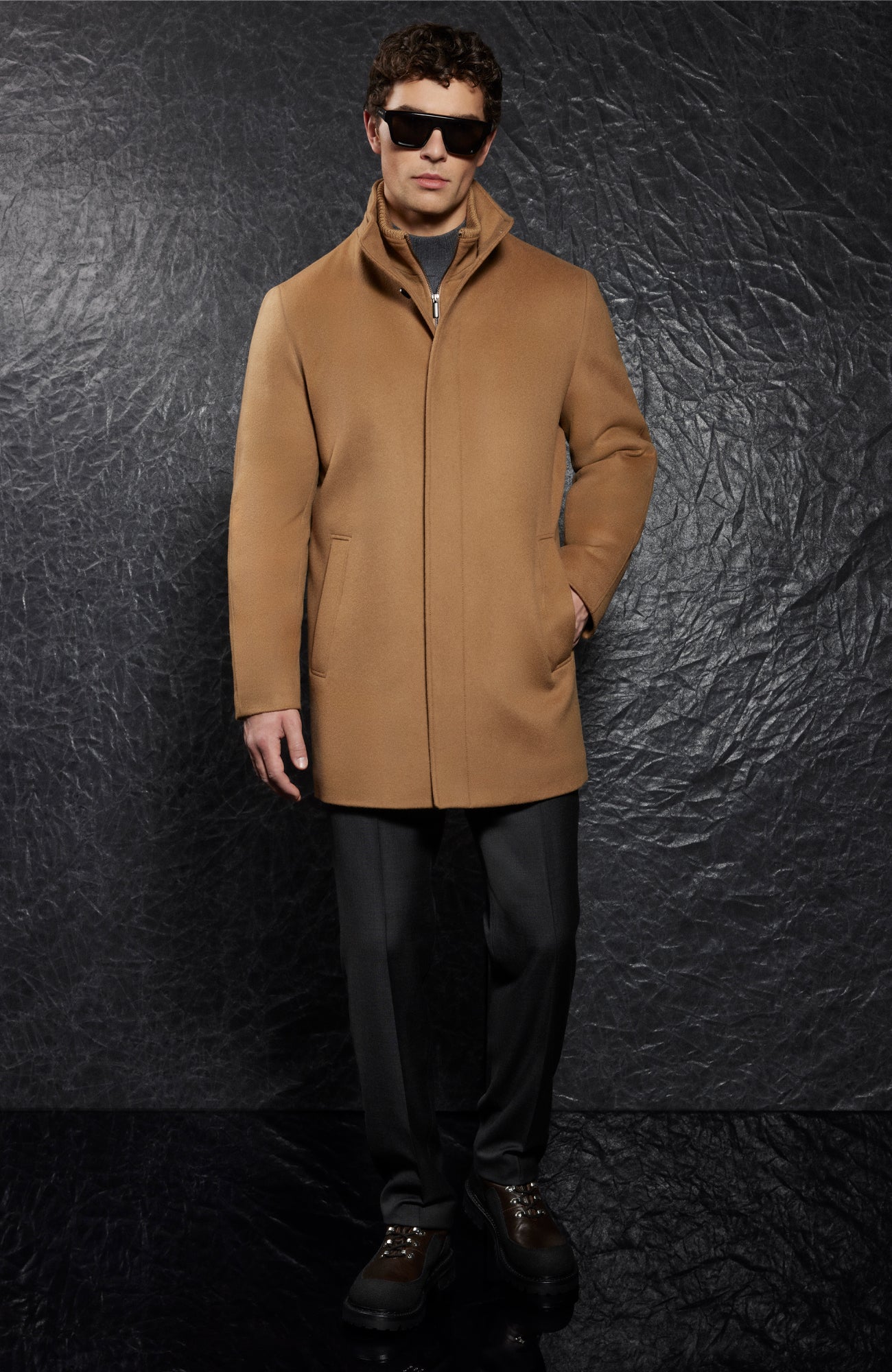 Mont-Royal Wool & Cashmere Car Coat In Vicuna