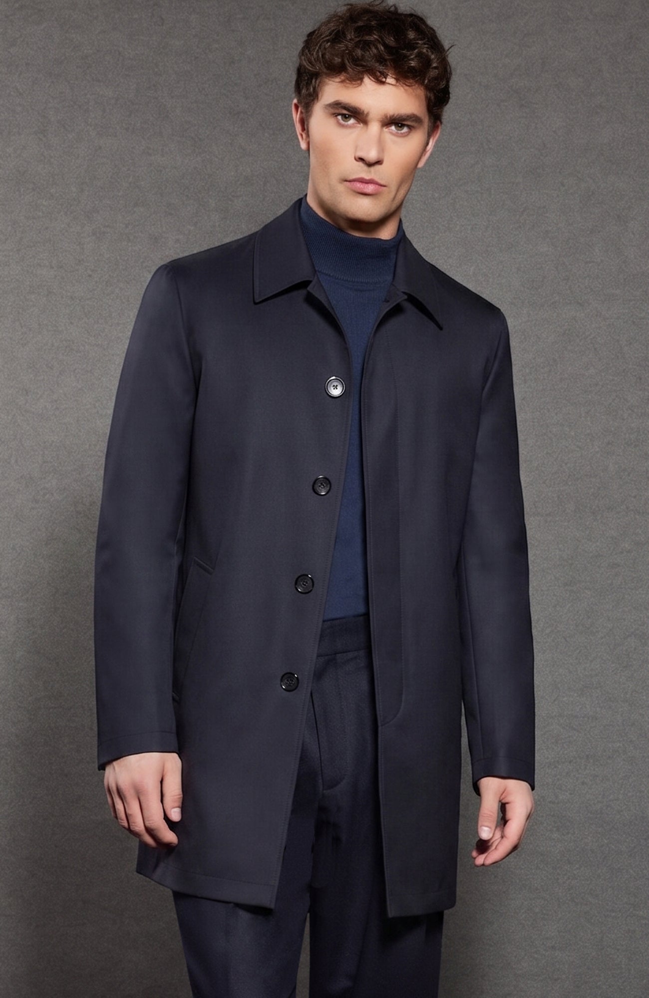 McCord II Dark Navy Raincoat With Primaloft Lining