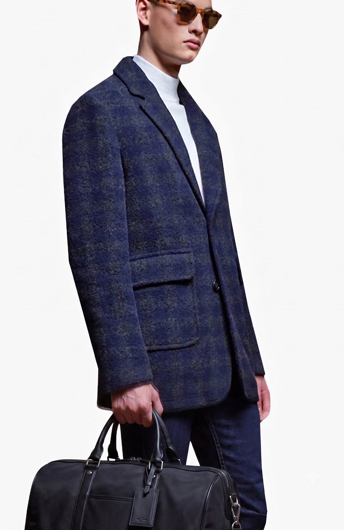 Barrett Charcoal & Navy Check Wool Jacket - Cardinal of Canada-CA - Barrett Charcoal & Navy Check Wool Jacket