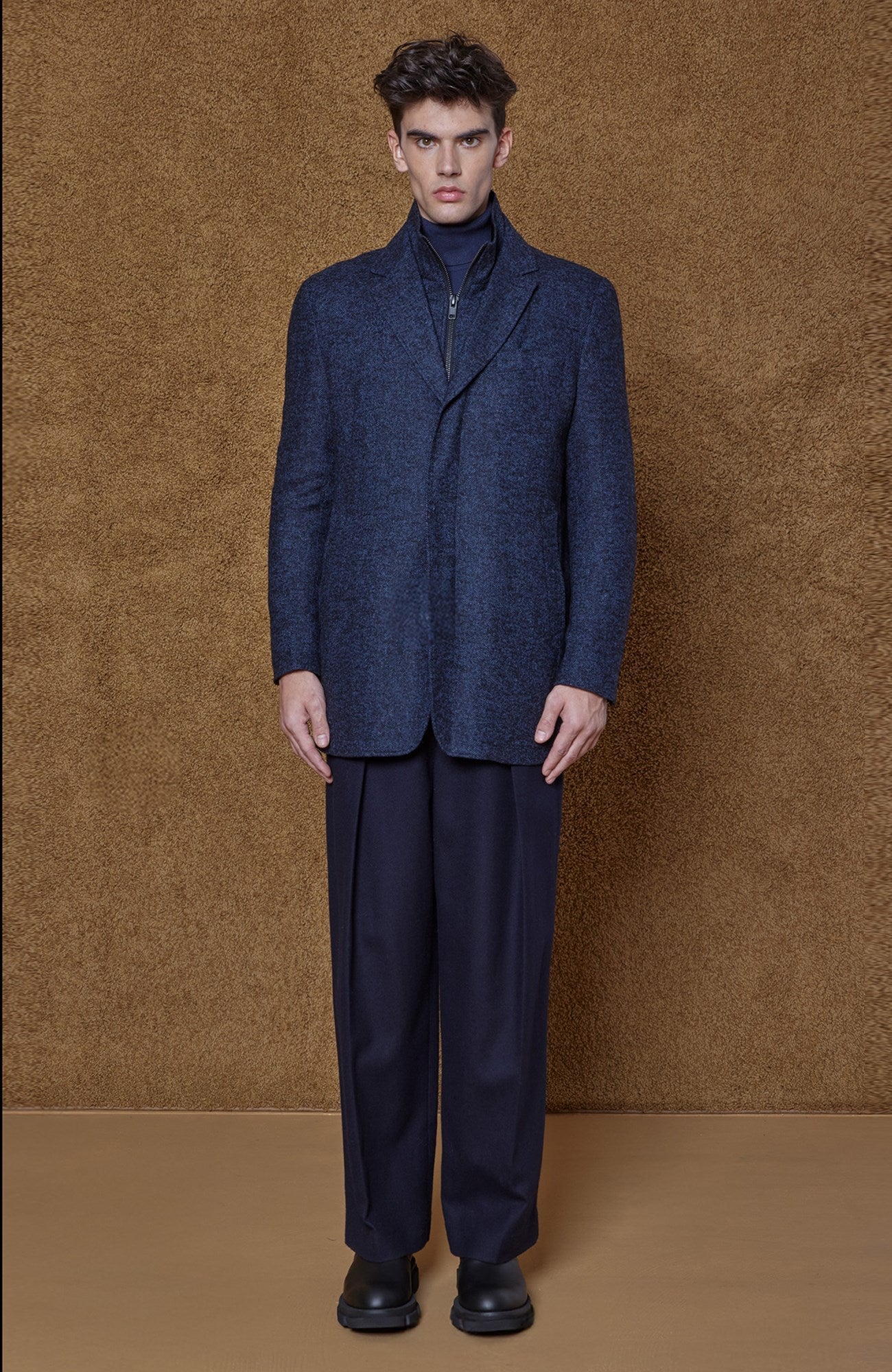 BOWIE NAVY HERRINGONE JACKET - MENS - Cardinal of Canada - CA - BOWIE NAVY HERRINGONE JACKET