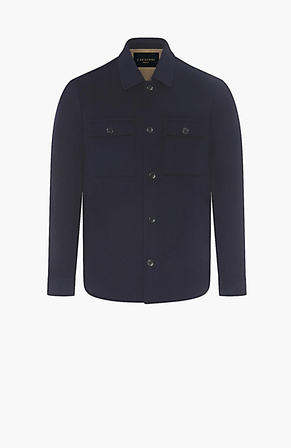 Bryce Navy Cashmere Shirt Jacket - MENS - Cardinal of Canada-CA - Bryce Navy Cashmere Shirt Jacket