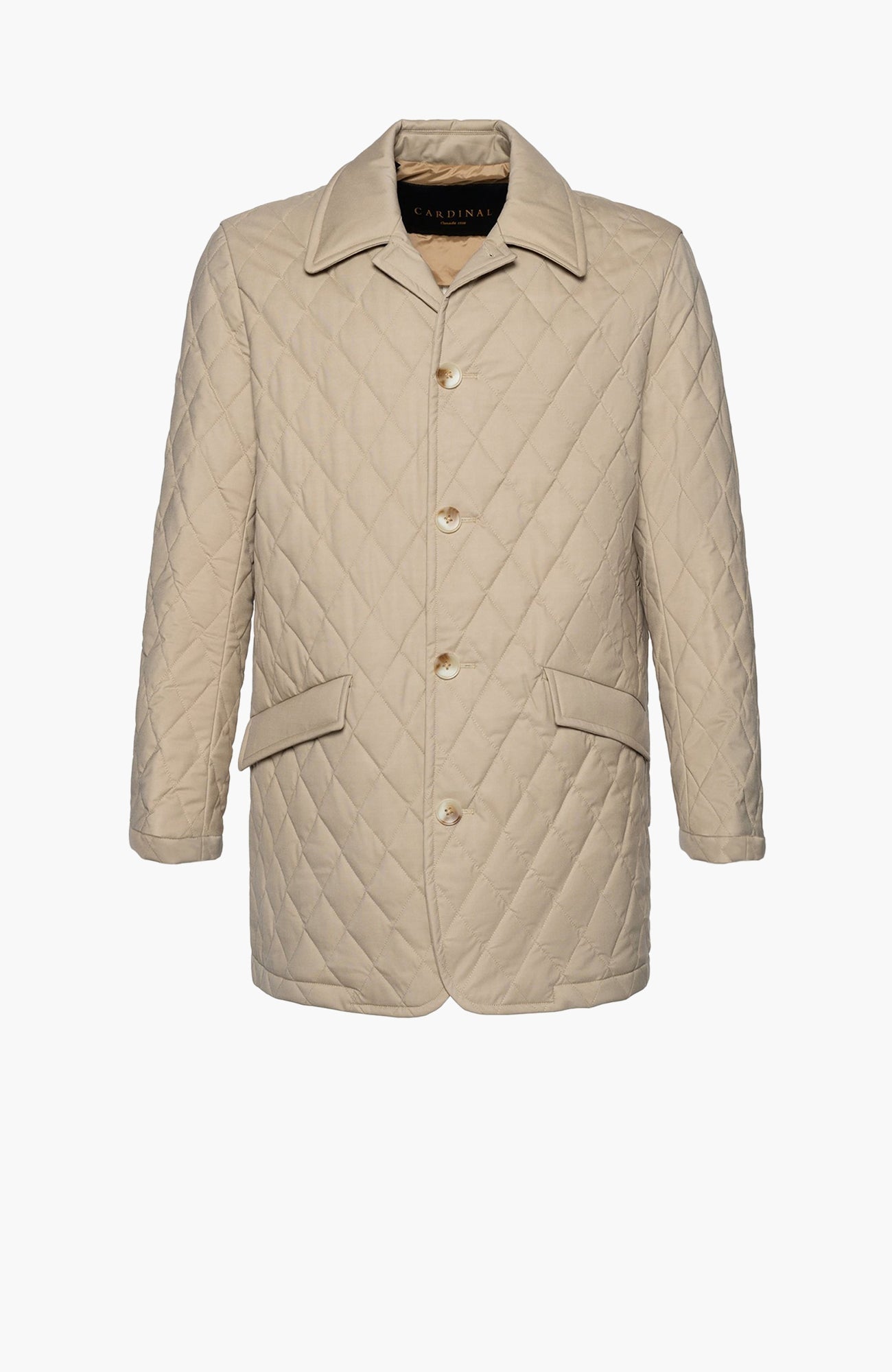 Byron Tan Diamond Quilted Carcoat - Cardinal of Canada-CA - Byron Tan Diamond Quilted Carcoat