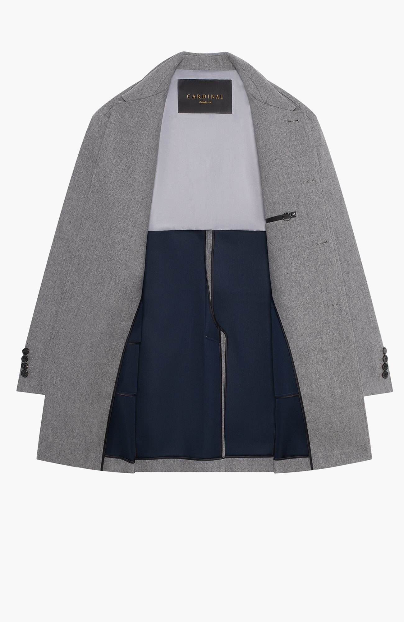 Limited Edition: Sinatra Grey Wool & Cashmere Topcoat