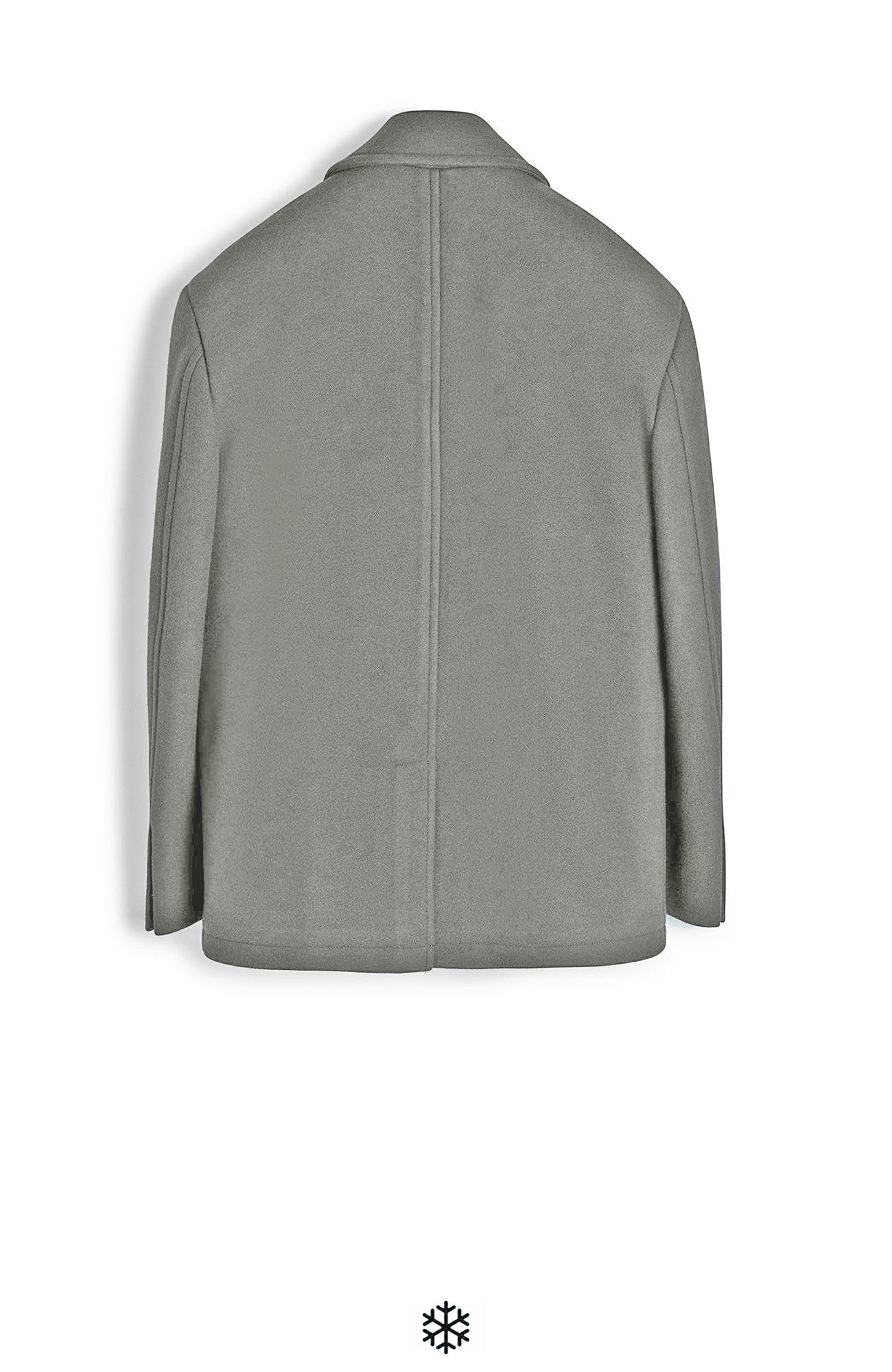 CARRARA MINERAL GREY WOOL & CASHMERE PEACOAT - MENS - Cardinal of Canada - CA - CARRARA MINERAL GREY WOOL & CASHMERE PEACOAT