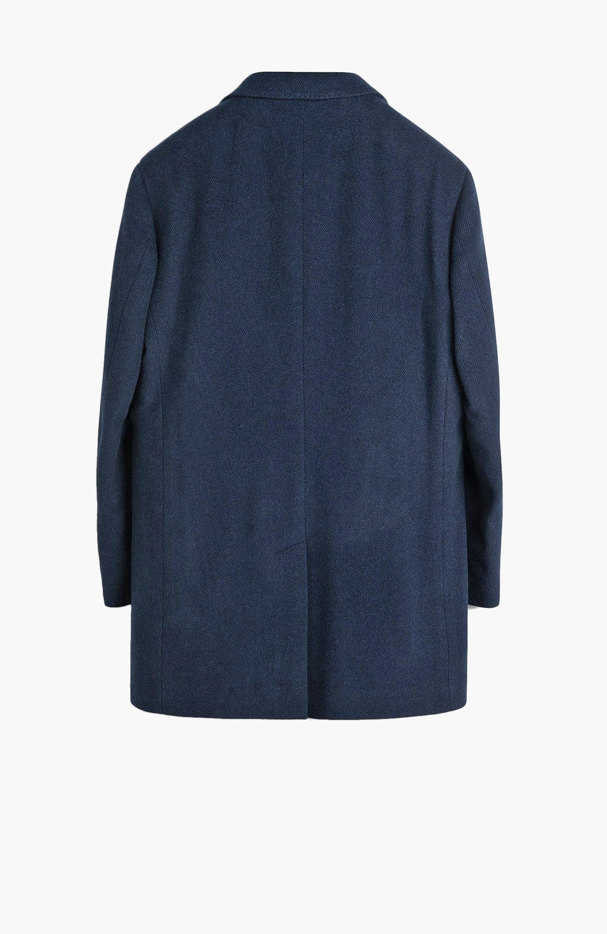Leclaire Navy Twill Wool & Cashmere Car Coat - MENS - Cardinal of Canada-CA - Leclaire Navy Twill Wool & Cashmere Car Coat