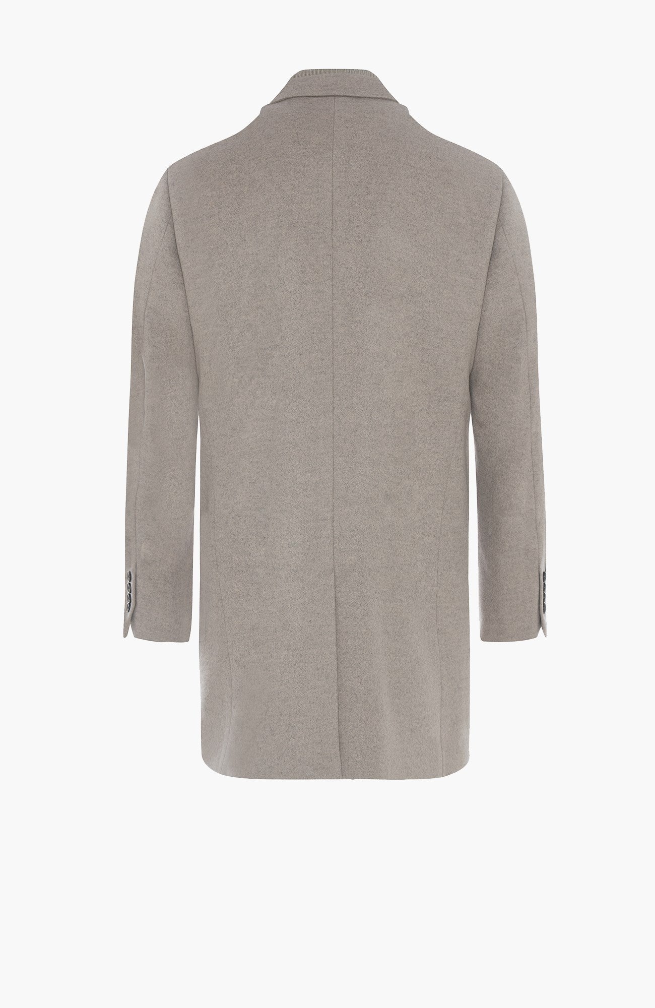 LeClaire Taupe Wool & Cashmere Topcoat - MENS - Cardinal of Canada-CA - LeClaire Taupe Wool & Cashmere Topcoat