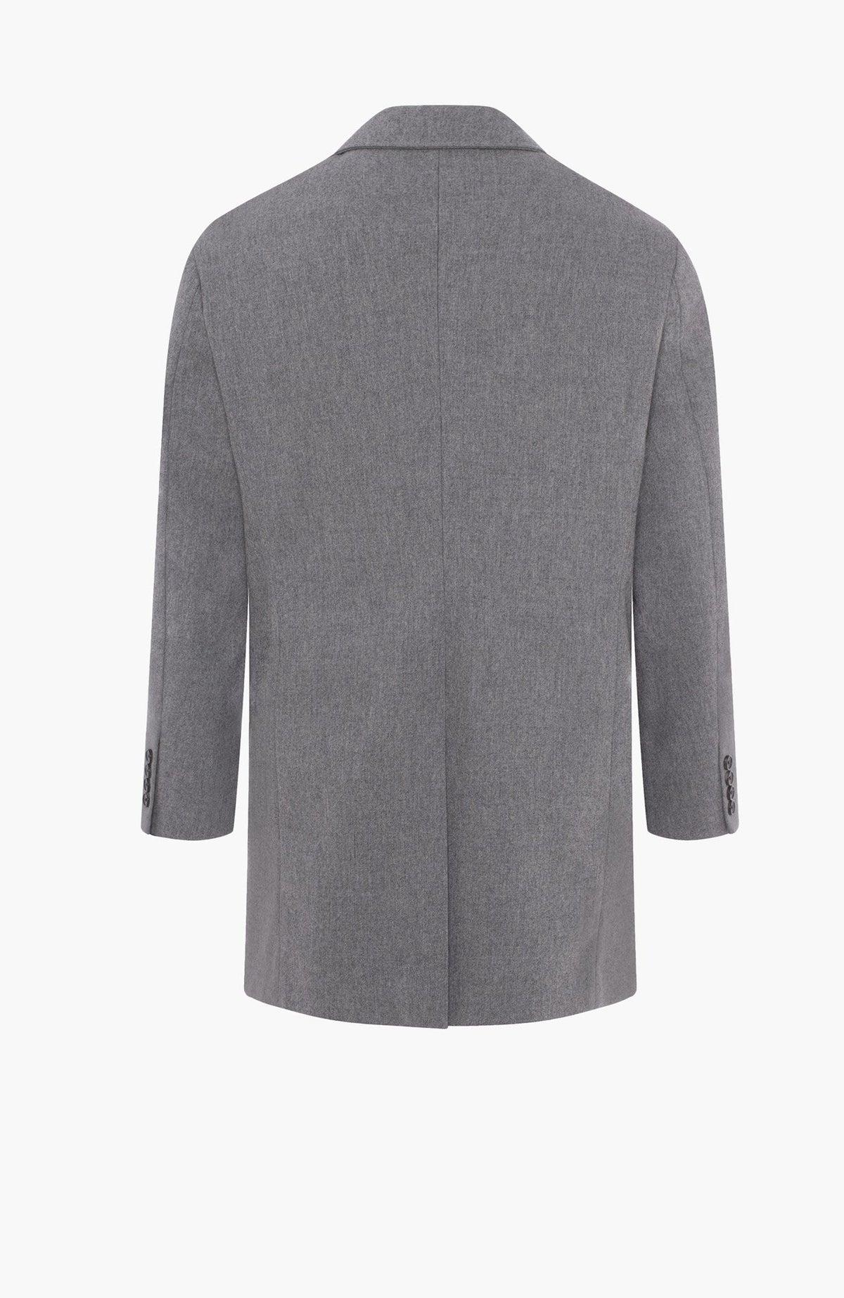 Limited Edition: Sinatra Grey Wool & Cashmere Topcoat - MENS - Cardinal of Canada-CA - Limited Edition: Sinatra Grey Wool & Cashmere Topcoat