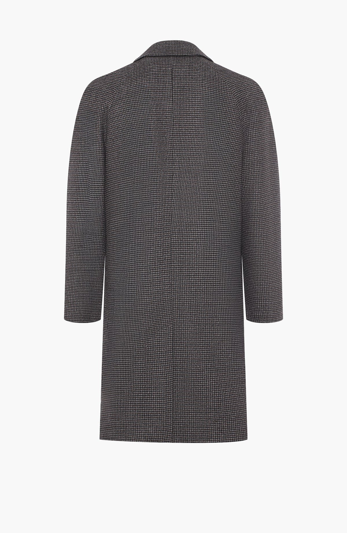 Limited Edition: Taylor Brown Houndstooth Wool Topcoat - MENS - Cardinal of Canada-CA - Limited Edition: Taylor Brown Houndstooth Wool Topcoat