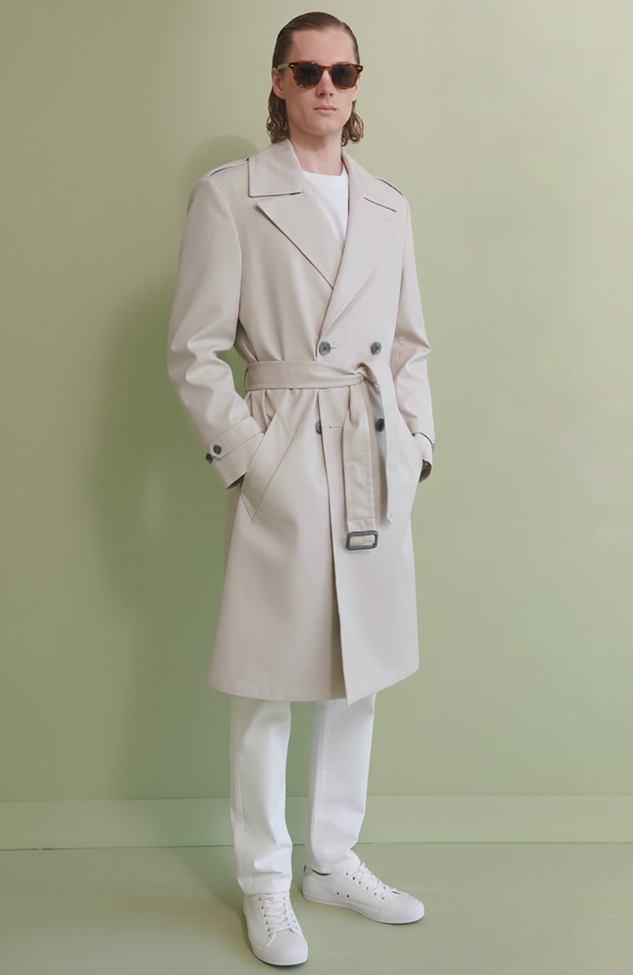 Lucas Light Beige Trench Coat - MENS - Cardinal of Canada - CA - Lucas Light Beige Trench Coat