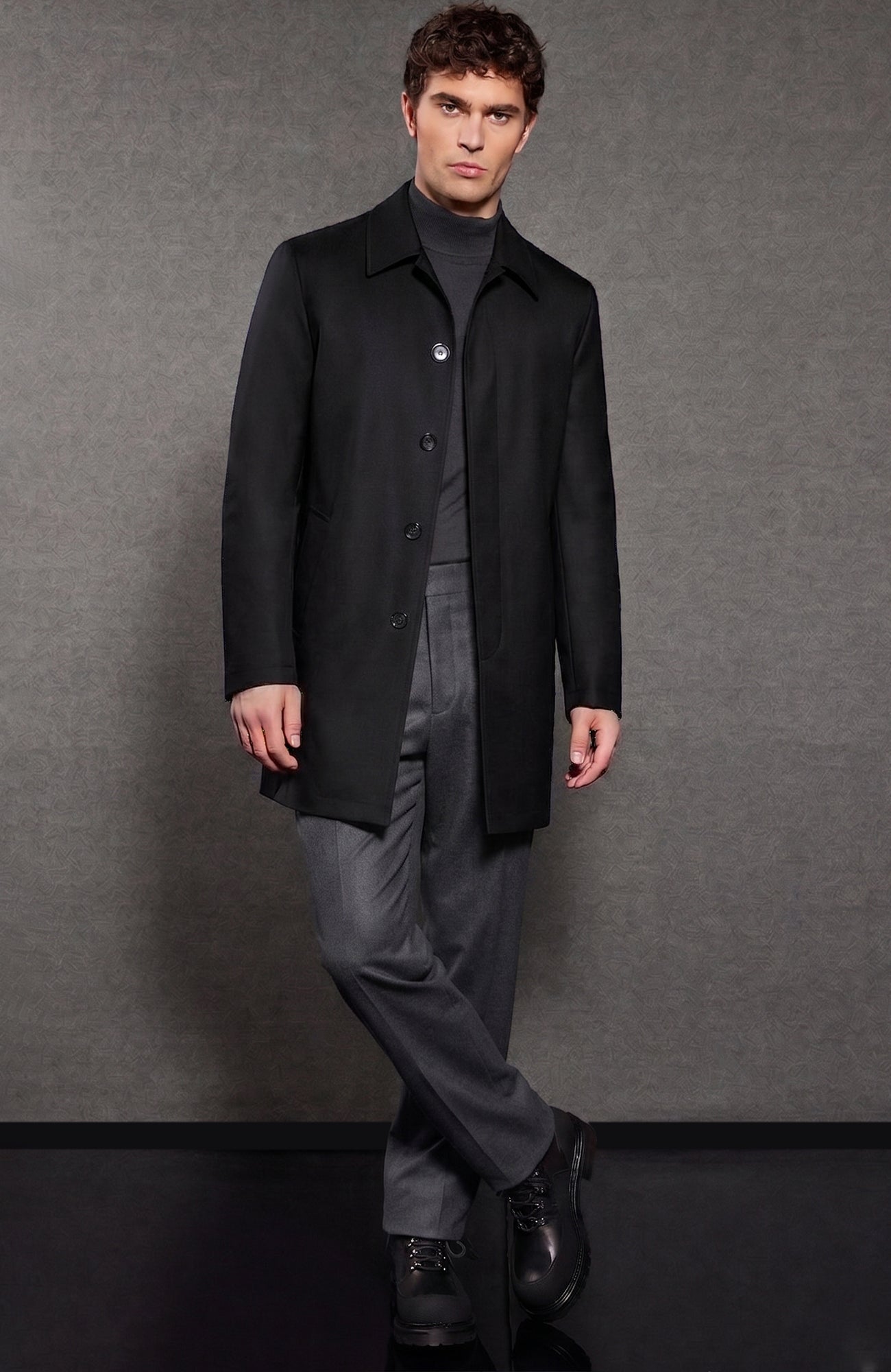 McCord II Black Raincoat With Primaloft Lining