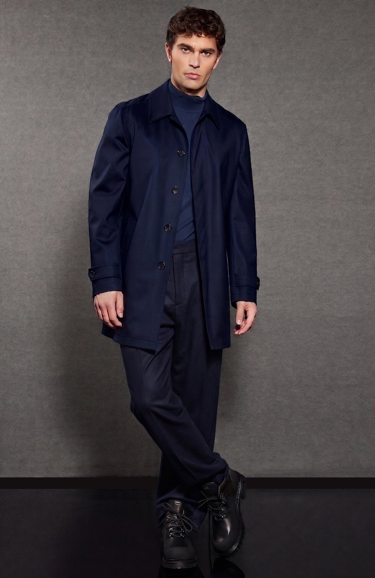 McCord Fancy Navy twill Raincoat - MENS - Cardinal of Canada-CA - McCord Fancy Navy twill Raincoat