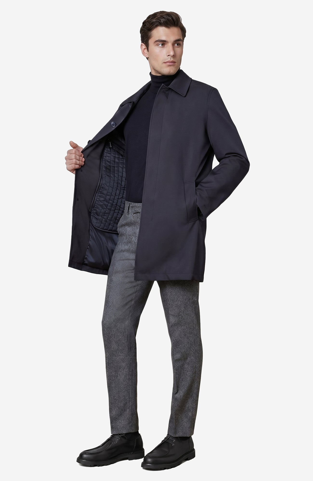 McCord II Black Raincoat With Primaloft Lining - MENS - Cardinal of Canada - CA - McCord II Black Raincoat With Primaloft Lining