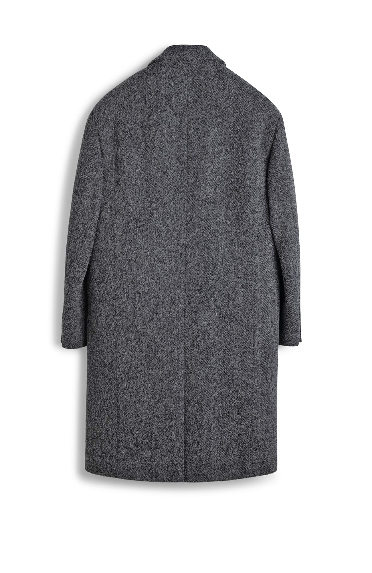 MERCER ALPACA & CASHMERE CHARCOAL HERRINGBONE TOPCOAT - MENS - Cardinal of Canada - CA - MERCER ALPACA & CASHMERE CHARCOAL HERRINGBONE TOPCOAT