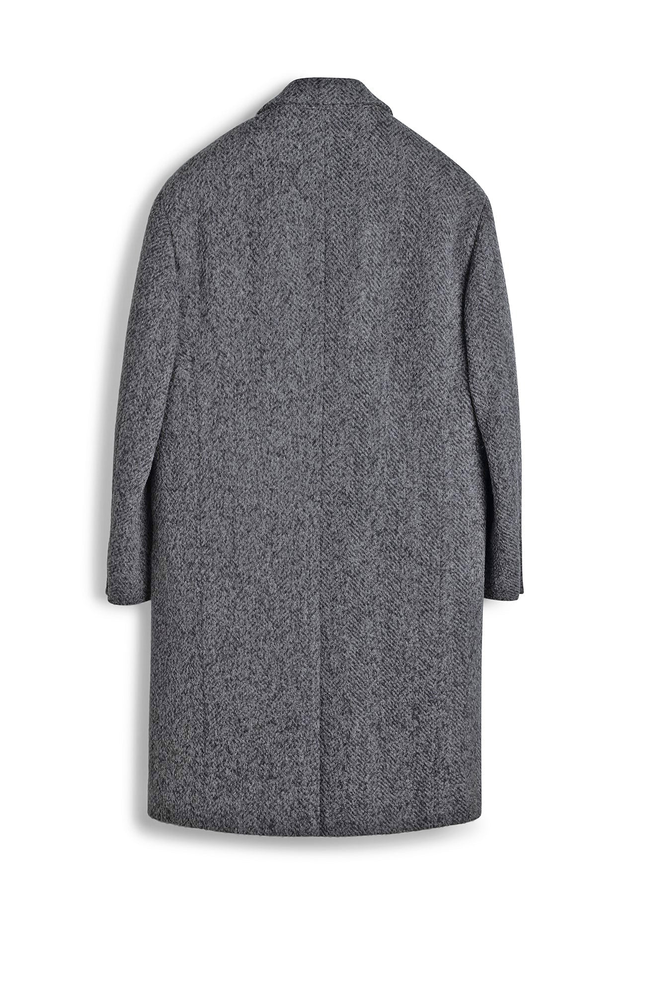 MERCER ALPACA & CASHMERE CHARCOAL HERRINGBONE TOPCOAT - MENS - Cardinal of Canada - CA - MERCER ALPACA & CASHMERE CHARCOAL HERRINGBONE TOPCOAT