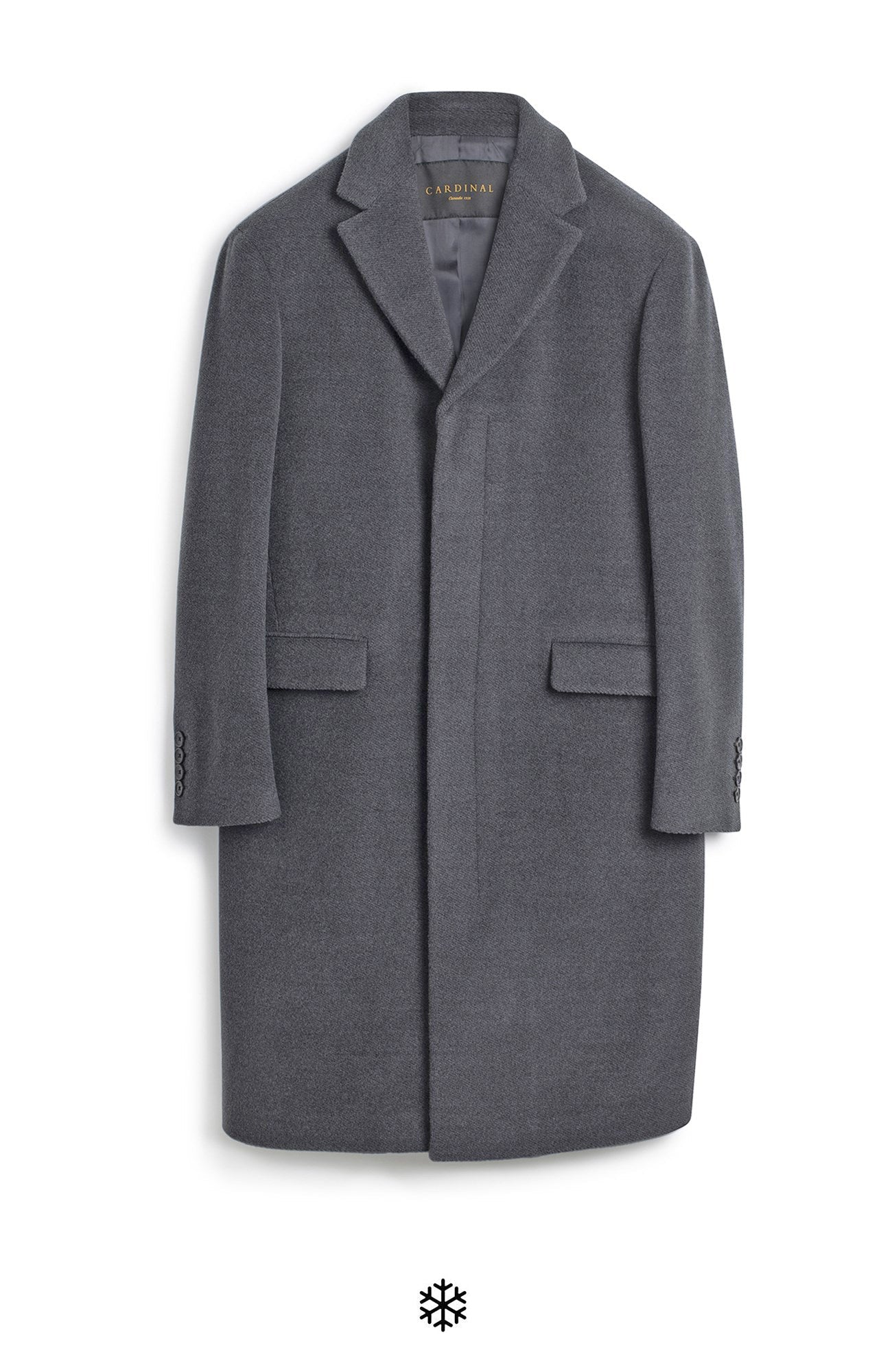 MERCER CHARCOAL WOOL TOPCOAT - MENS - Cardinal of Canada - CA - MERCER CHARCOAL WOOL TOPCOAT