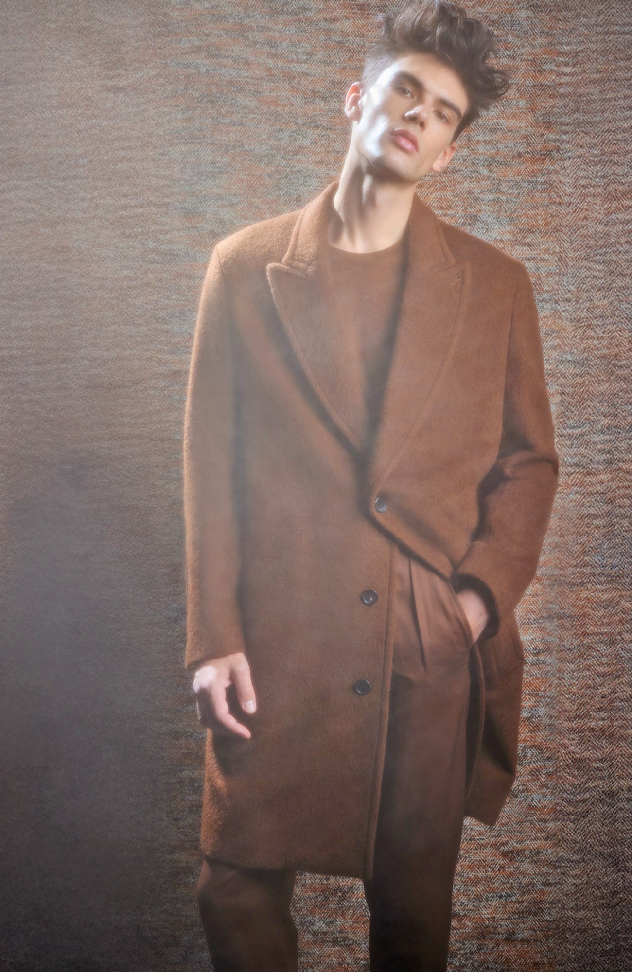 MERCURY WOOL AND ALPACA BLEND TOPCOAT - MENS - Cardinal of Canada - CA - MERCURY WOOL AND ALPACA BLEND TOPCOAT