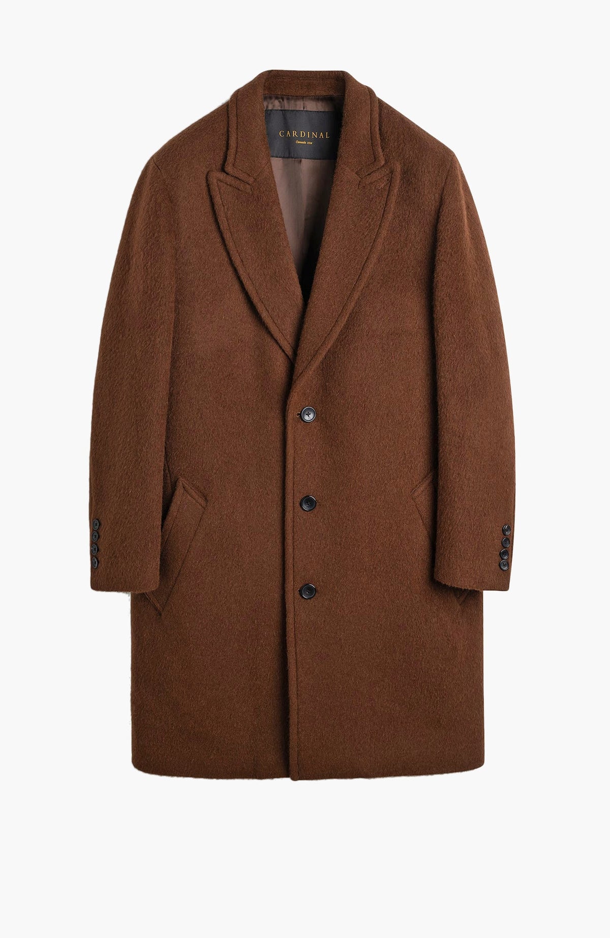 Mercury Wool And Alpaca Blend Topcoat - MENS - Cardinal of Canada-CA - Mercury Wool And Alpaca Blend Topcoat