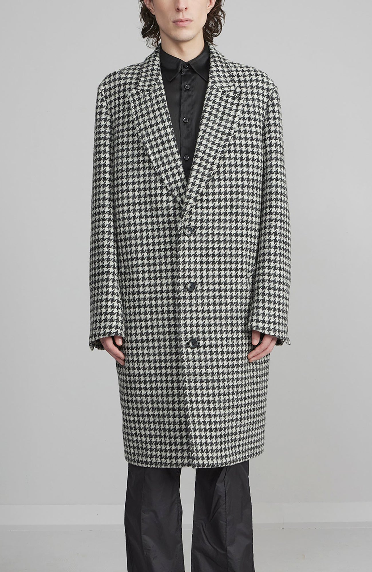 MERCURY WOOL & CASHMERE HOUNDSTOOTH TOPCOAT - MENS - Cardinal of Canada - CA - MERCURY WOOL & CASHMERE HOUNDSTOOTH TOPCOAT