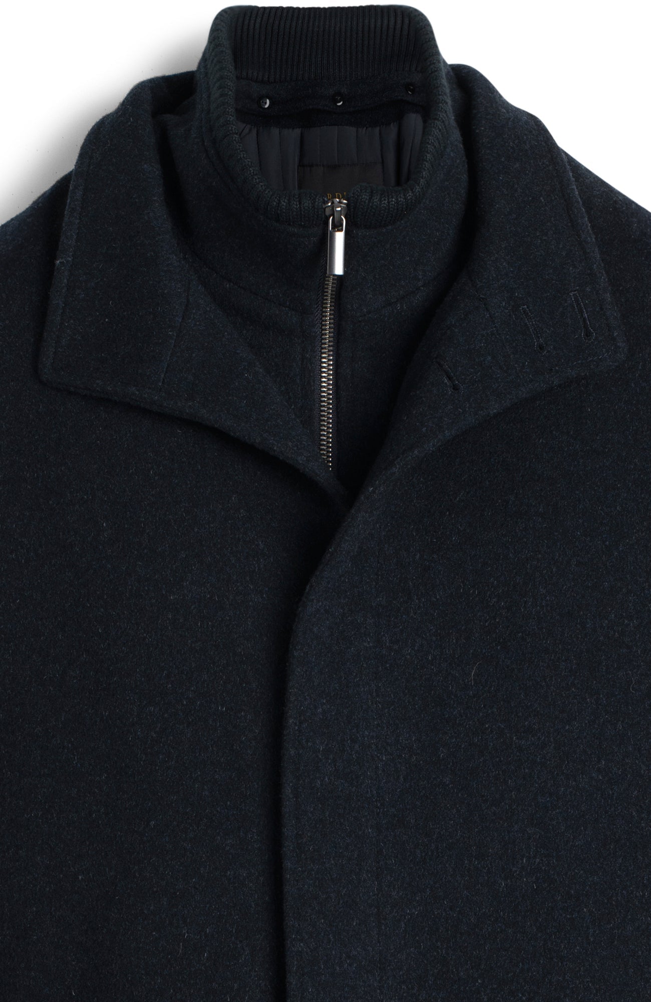 MONT-ROYAL NAVY MELANGE WOOL & CASHMERE CAR COAT - MENS - Cardinal of Canada-CA - MONT-ROYAL NAVY MELANGE WOOL & CASHMERE CAR COAT