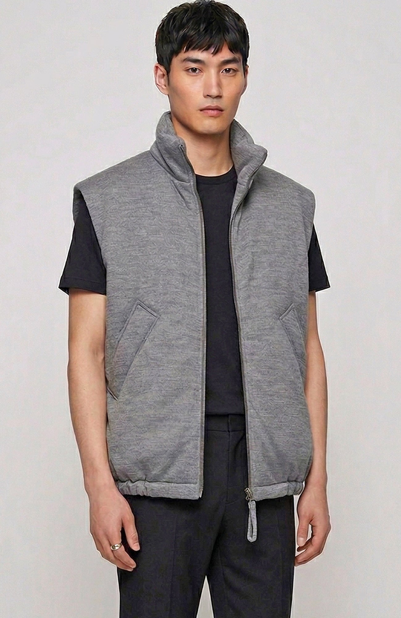 ROY GREY MELANGE VEST - Cardinal of Canada - CA - ROY GREY MELANGE VEST