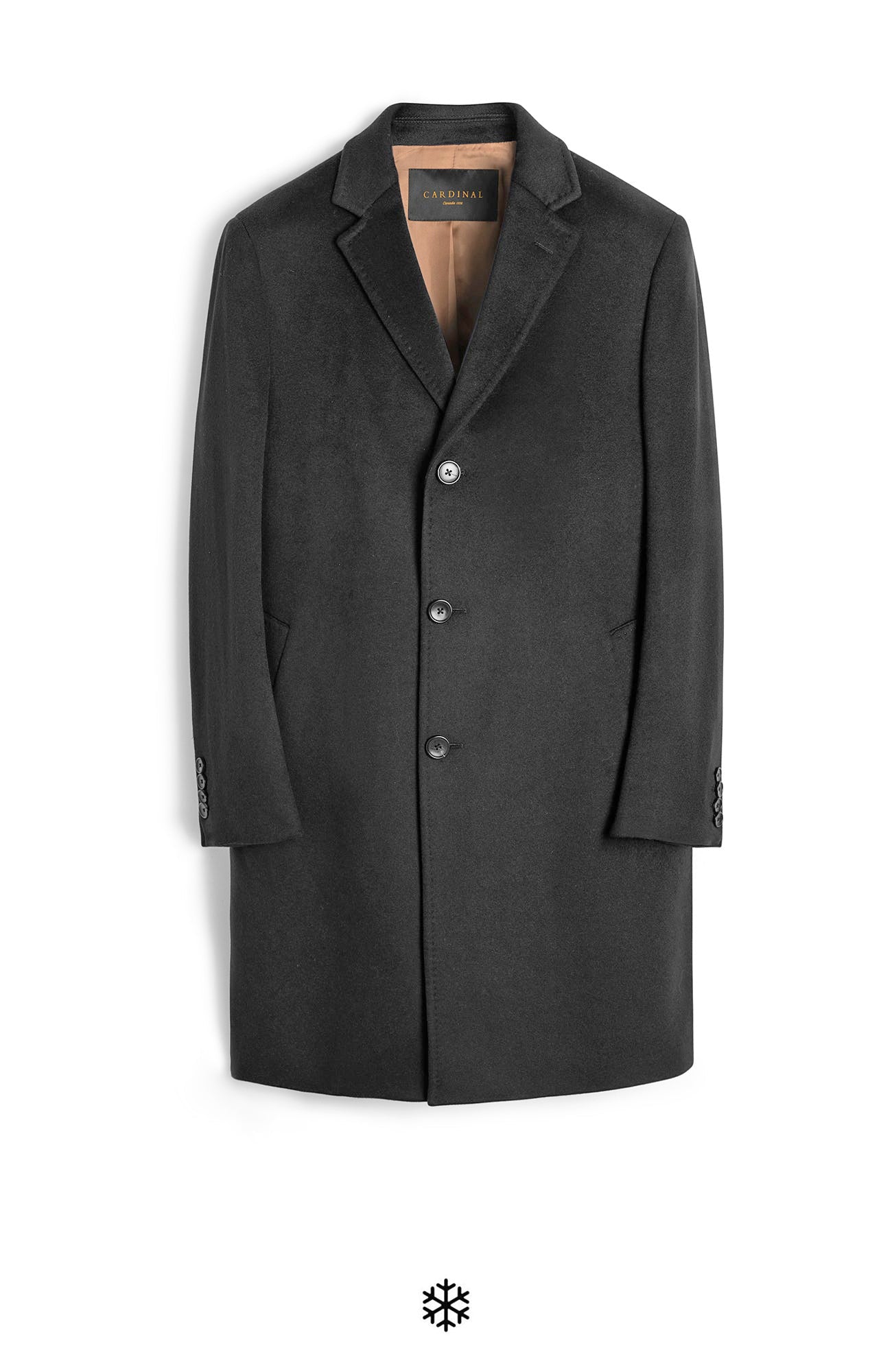 ST. PIERRE BLACK CASHMERE TOPCOAT - Dress - Cardinal of Canada - CA - ST. PIERRE BLACK CASHMERE TOPCOAT