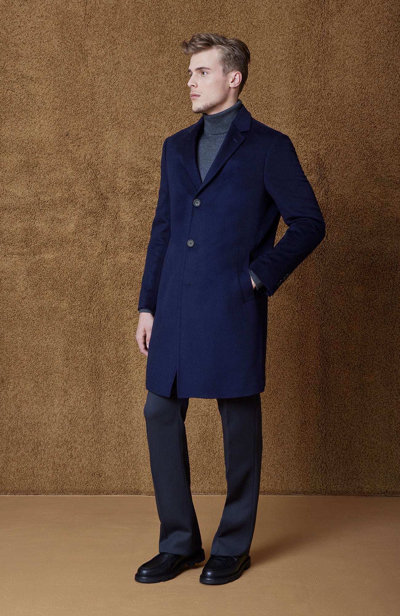 ST - PIERRE NAVY CASHMERE TOPCOAT - Dress - Cardinal of Canada - CA - ST - PIERRE NAVY CASHMERE TOPCOAT